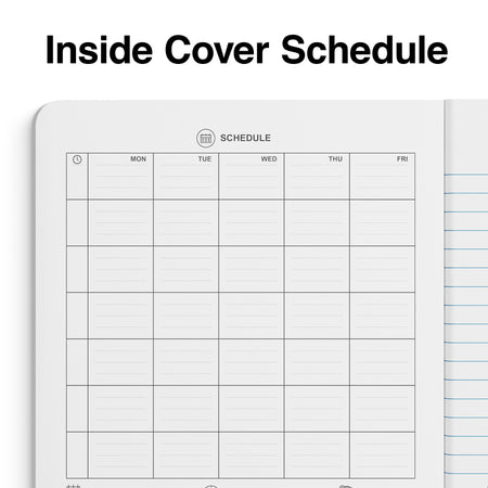 Staples™ Composition Notebook, 7.5" x 9.75", Wide Ruled, 80 Sheets, Blue/White, 24 Notebooks/Carton