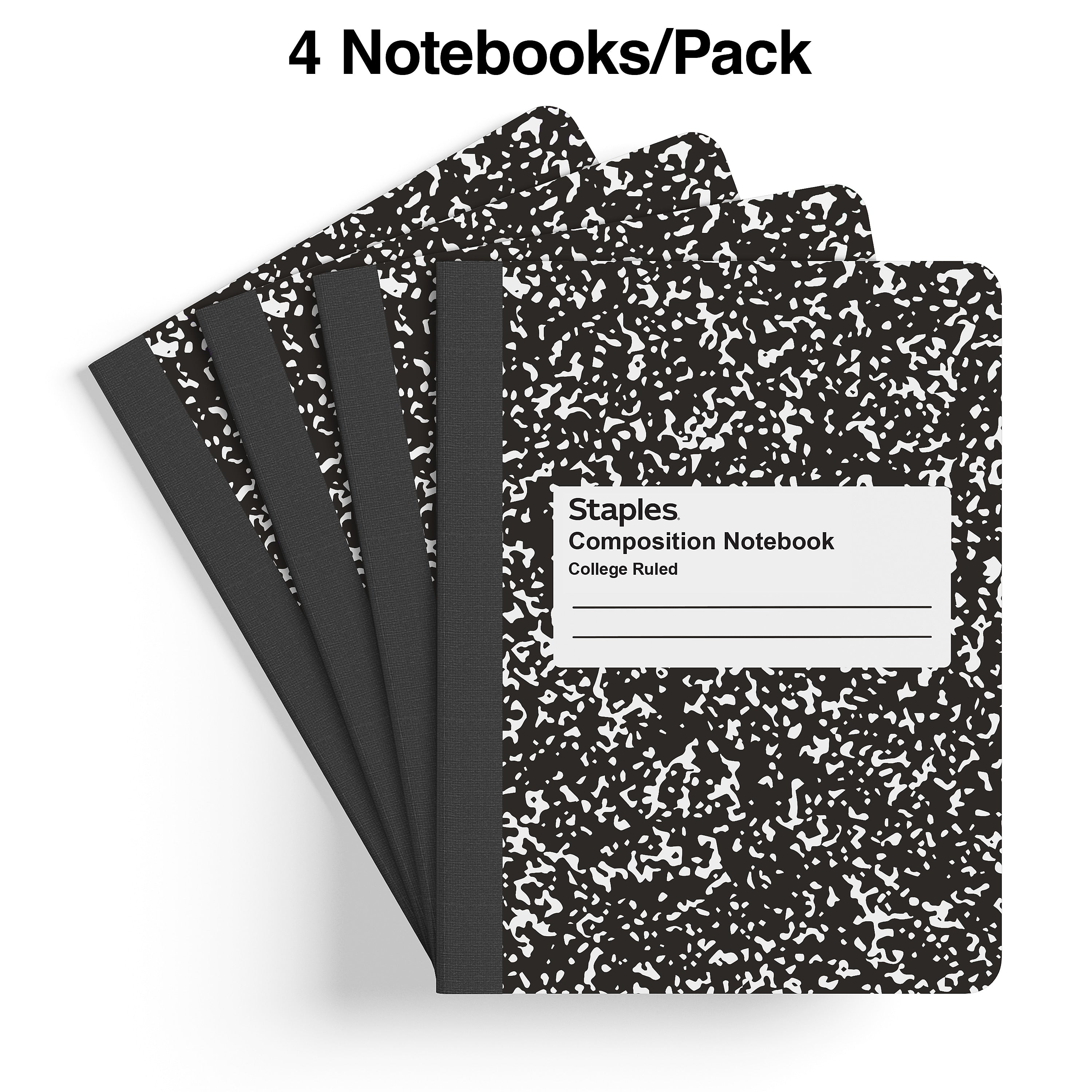 Staples® Composition Notebooks, 7.5