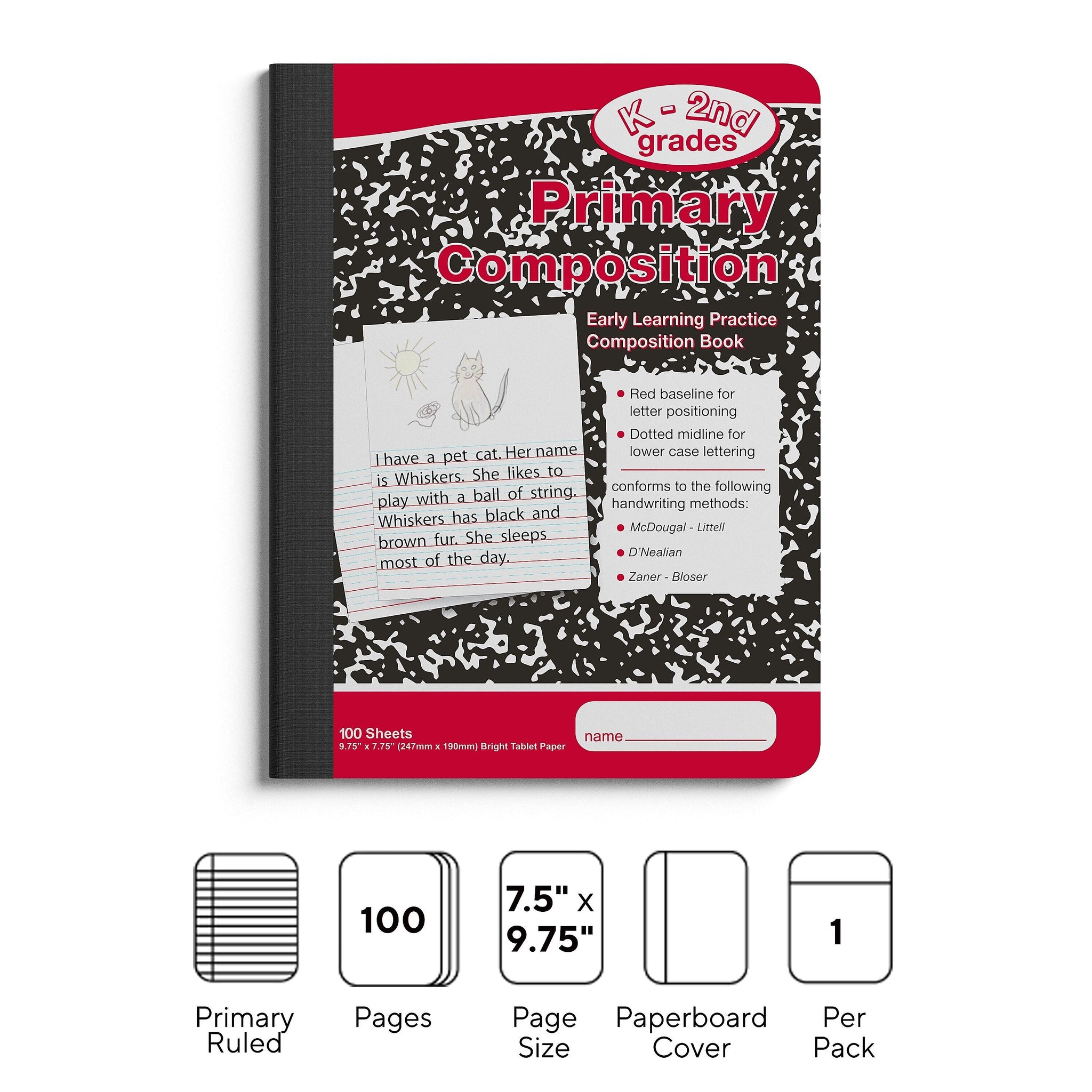 Staples® Composition Notebooks, 7.5