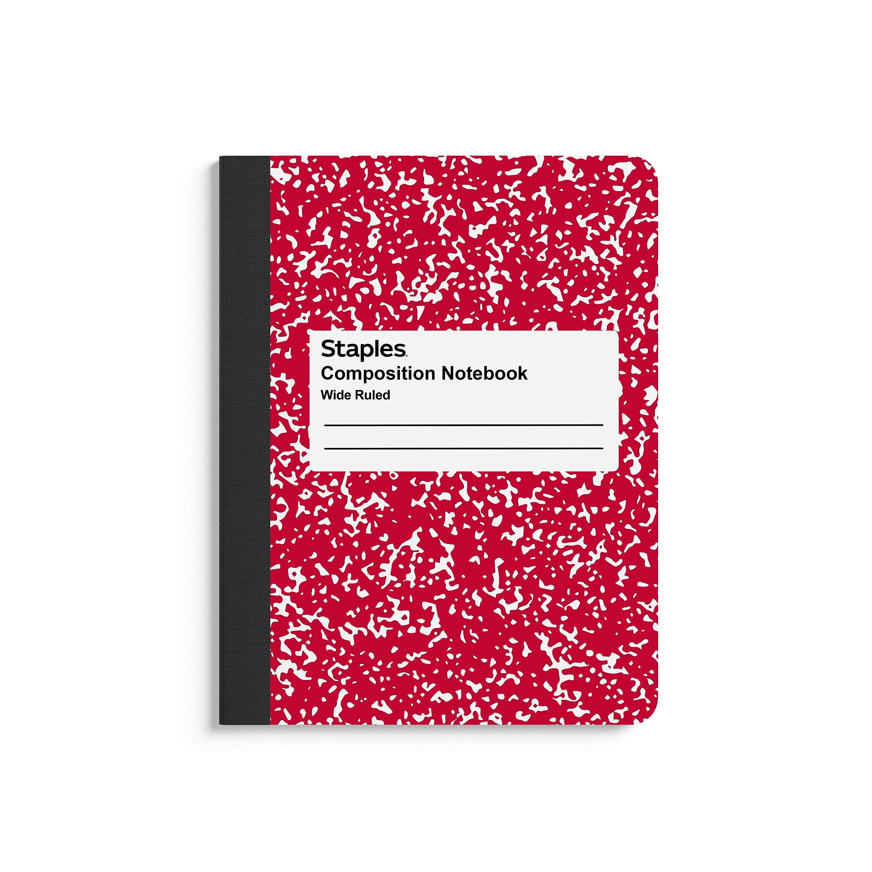 Staples® Composition Notebooks, 7.5