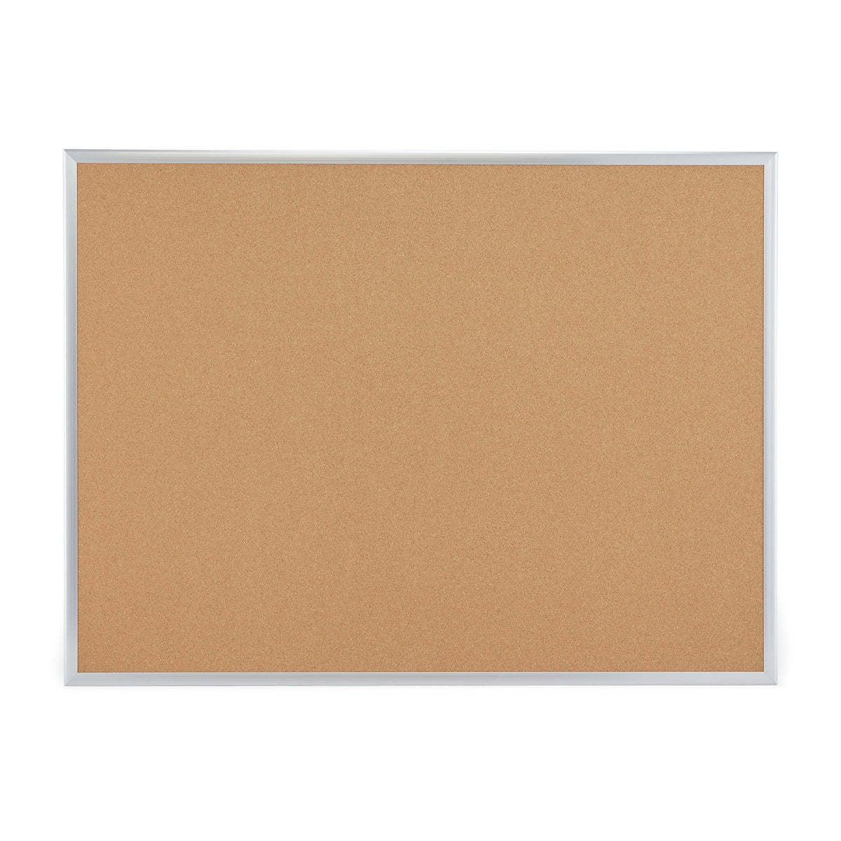 Staples Cork Bulletin Board, Aluminum Frame, 4'W x 3'H