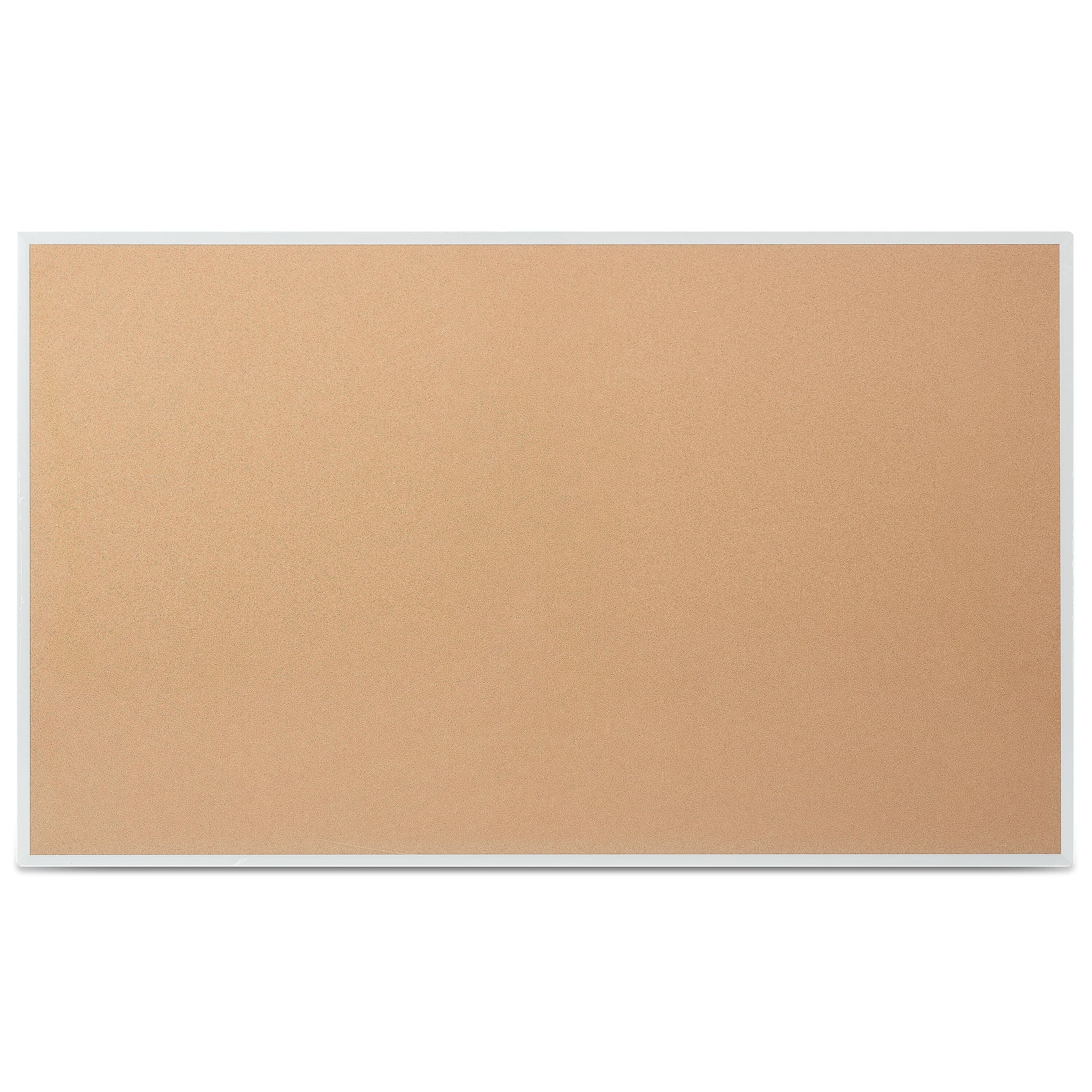 Staples Cork Bulletin Board, Aluminum Frame, 5'W x 3'H