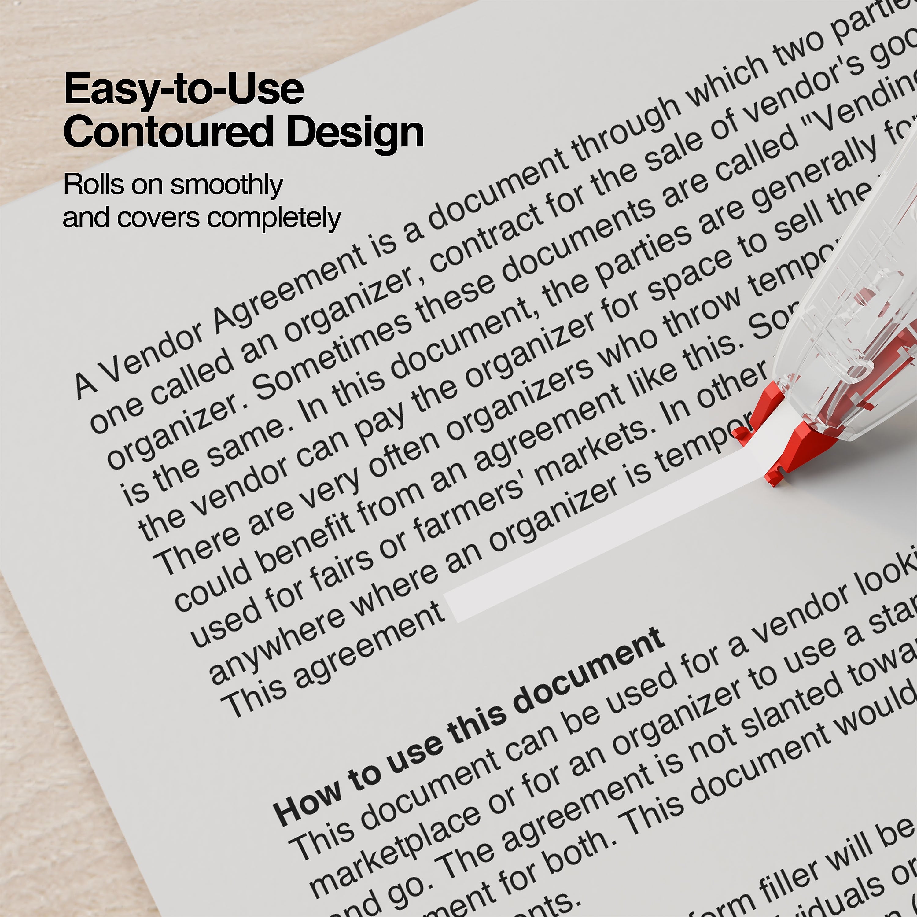 Staples® Correction Tape, White, 2/Pack