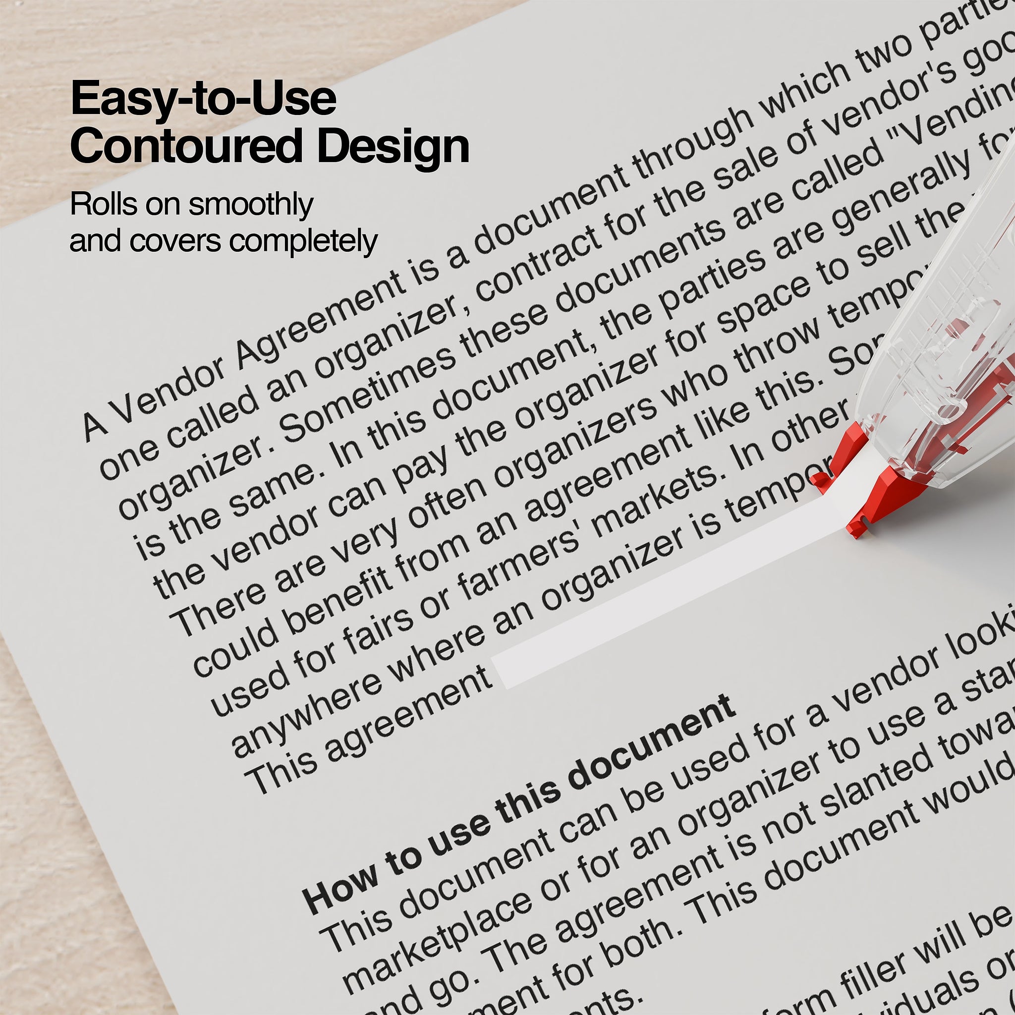 Staples® Correction Tape, White, 2/Pack