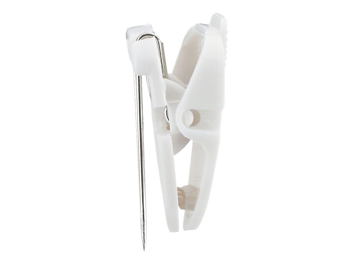 Staples Cubicle Clips, White, 12/Pack