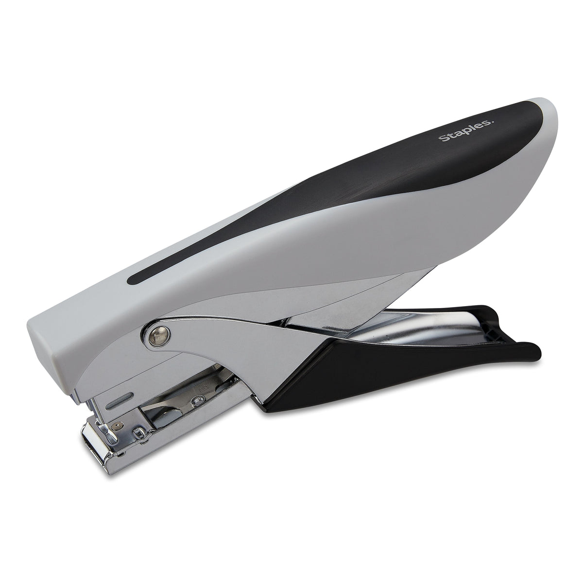 Staples Deluxe Plier Stapler, 20 Sheet Capacity, Black/Gray