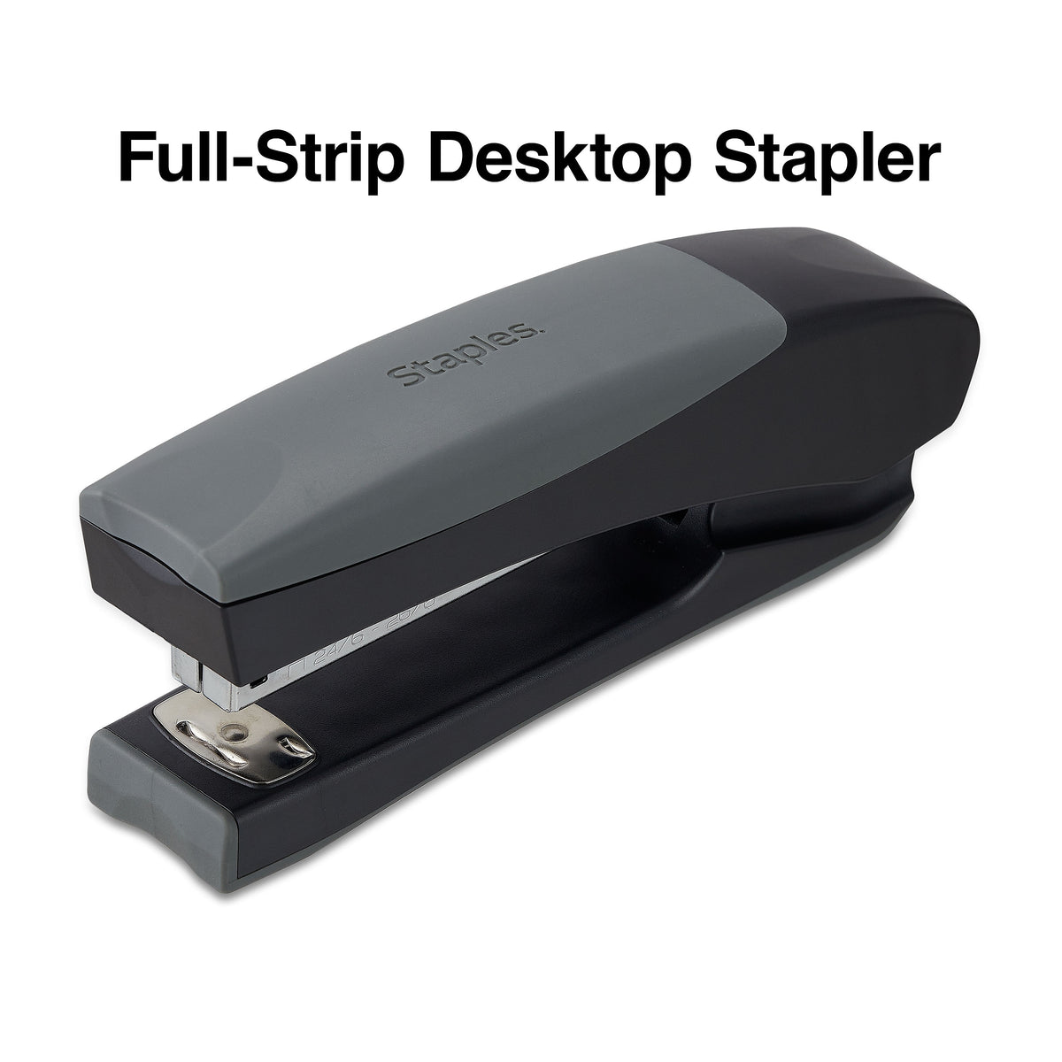 Staples Desktop/Handheld Stapler, 20 Sheet Capacity, Black and Gray