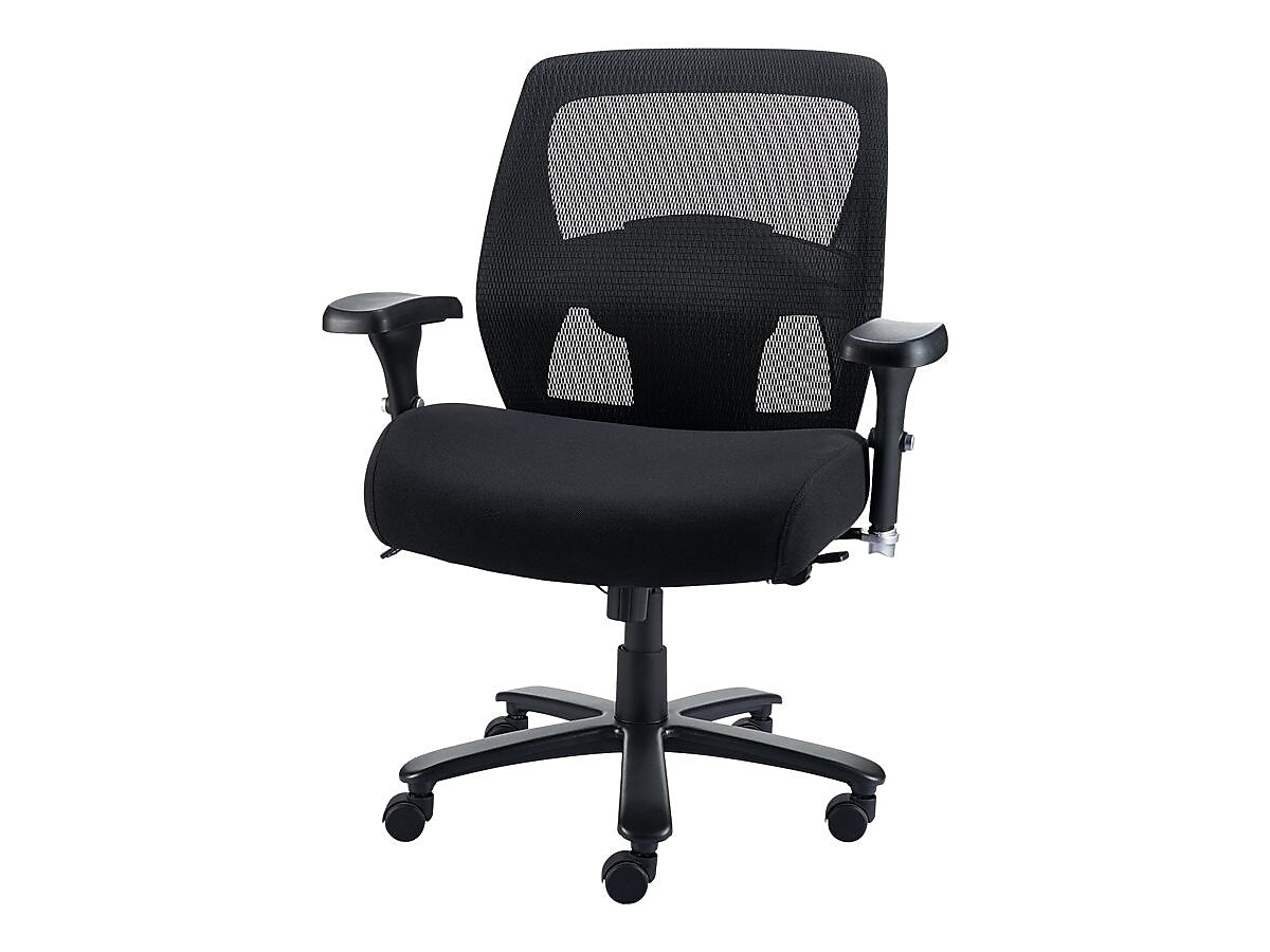 Staples Driscott Ergonomic Fabric Managers Big & Tall Chair, 400 lb. Capacity, Black