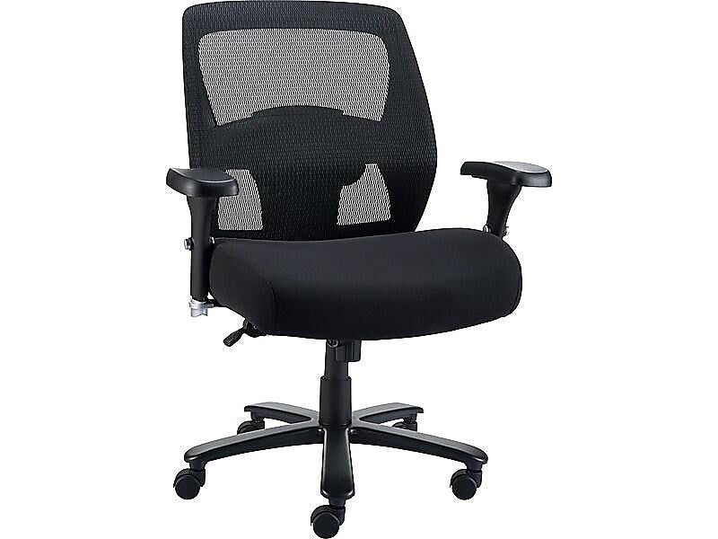 Staples Driscott Ergonomic Fabric Managers Big & Tall Chair, 400 lb. Capacity, Black