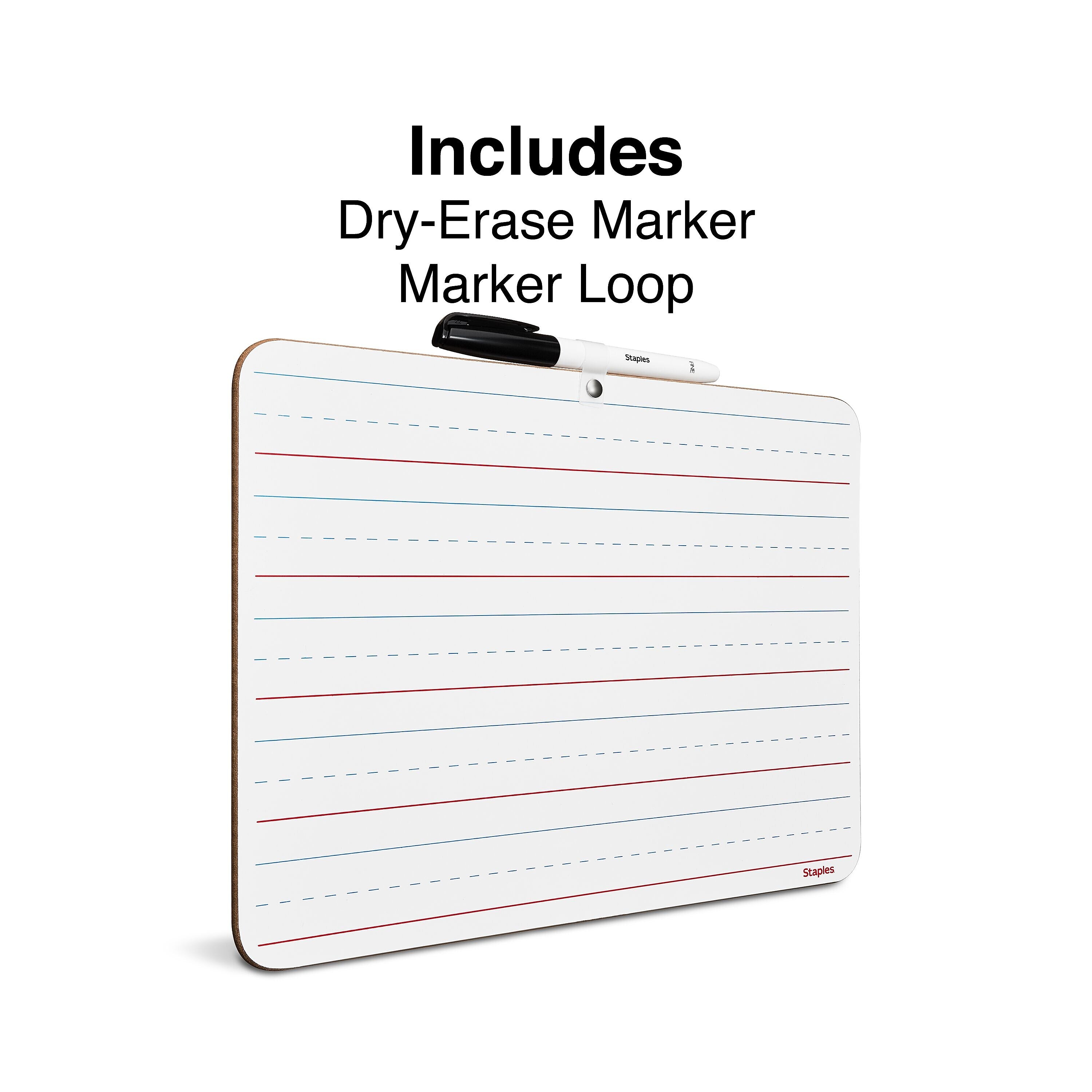 Staples Dry-Erase Learning Board, 8.9