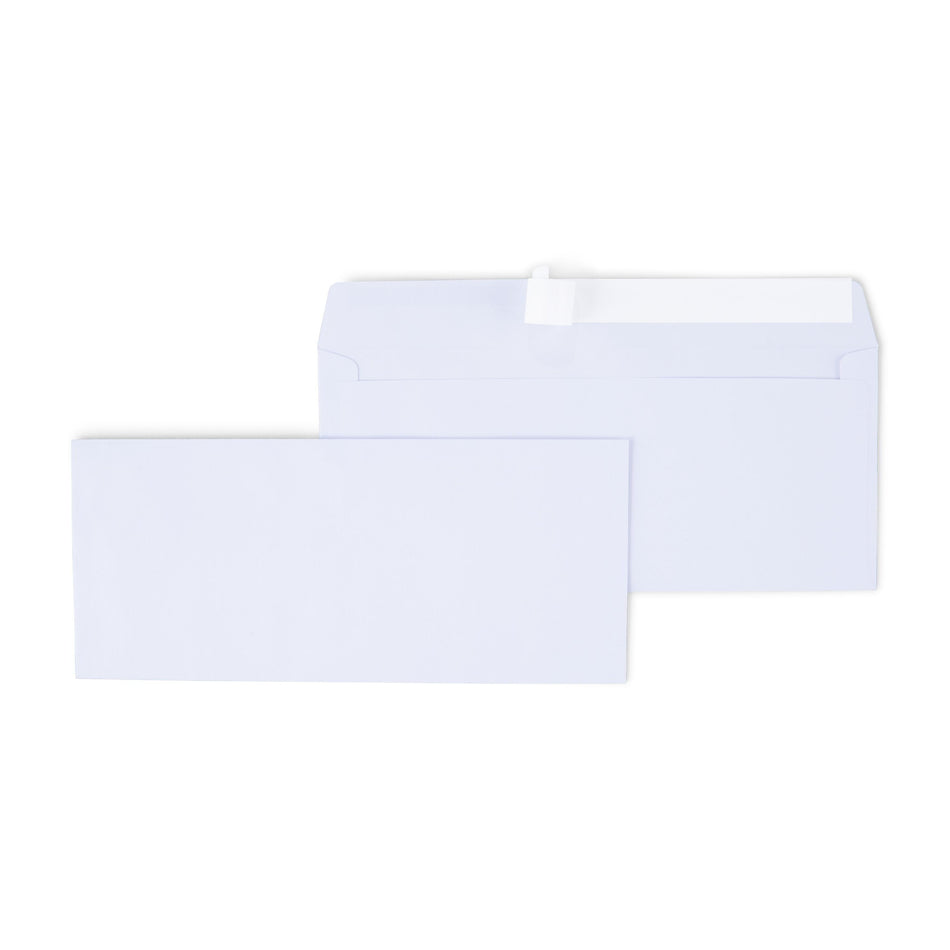 Staples EasyClose #10 Business Envelopes, 4 1/8" x 9 1/2", White, 100/Box