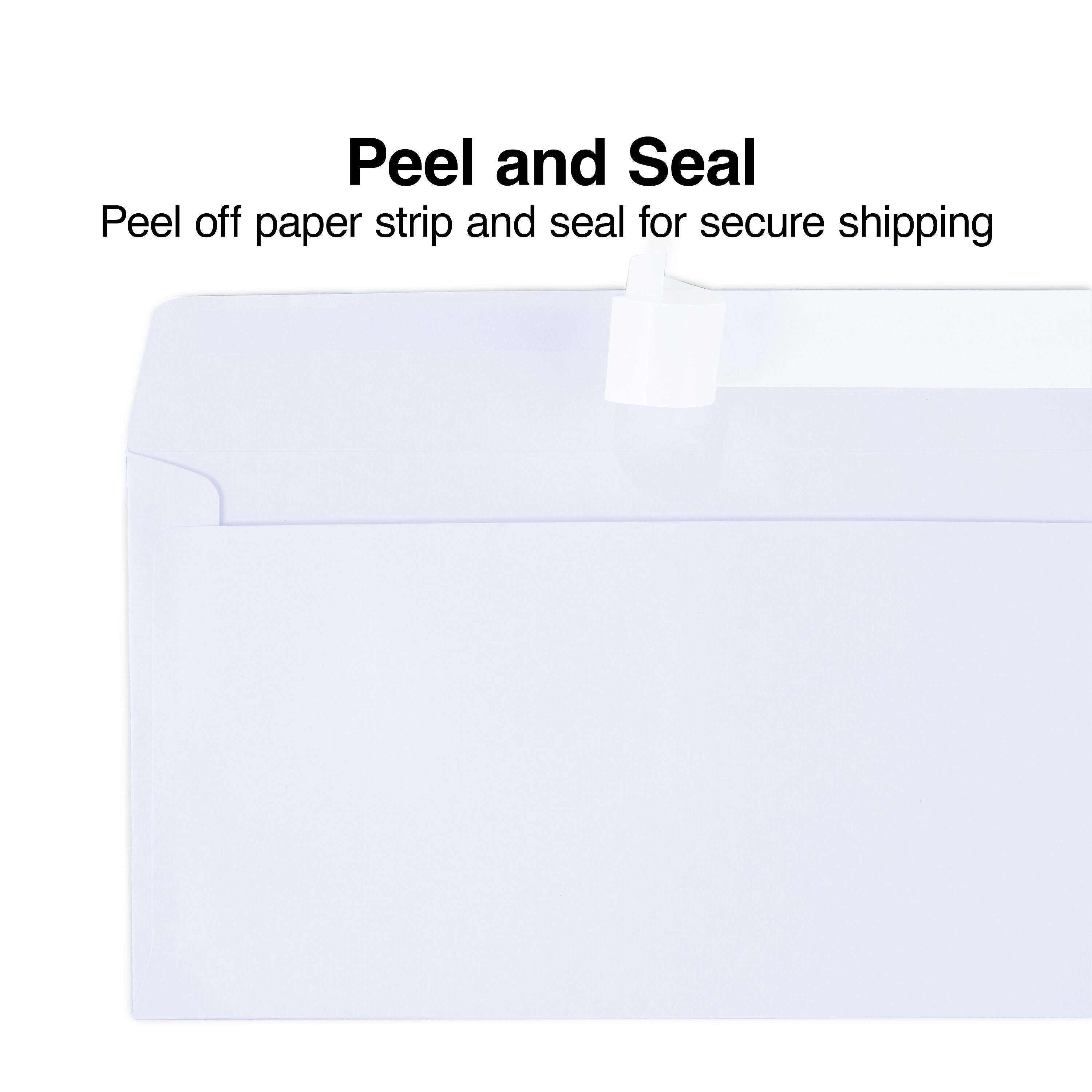 Staples EasyClose #10 Business Envelopes, 4 1/8