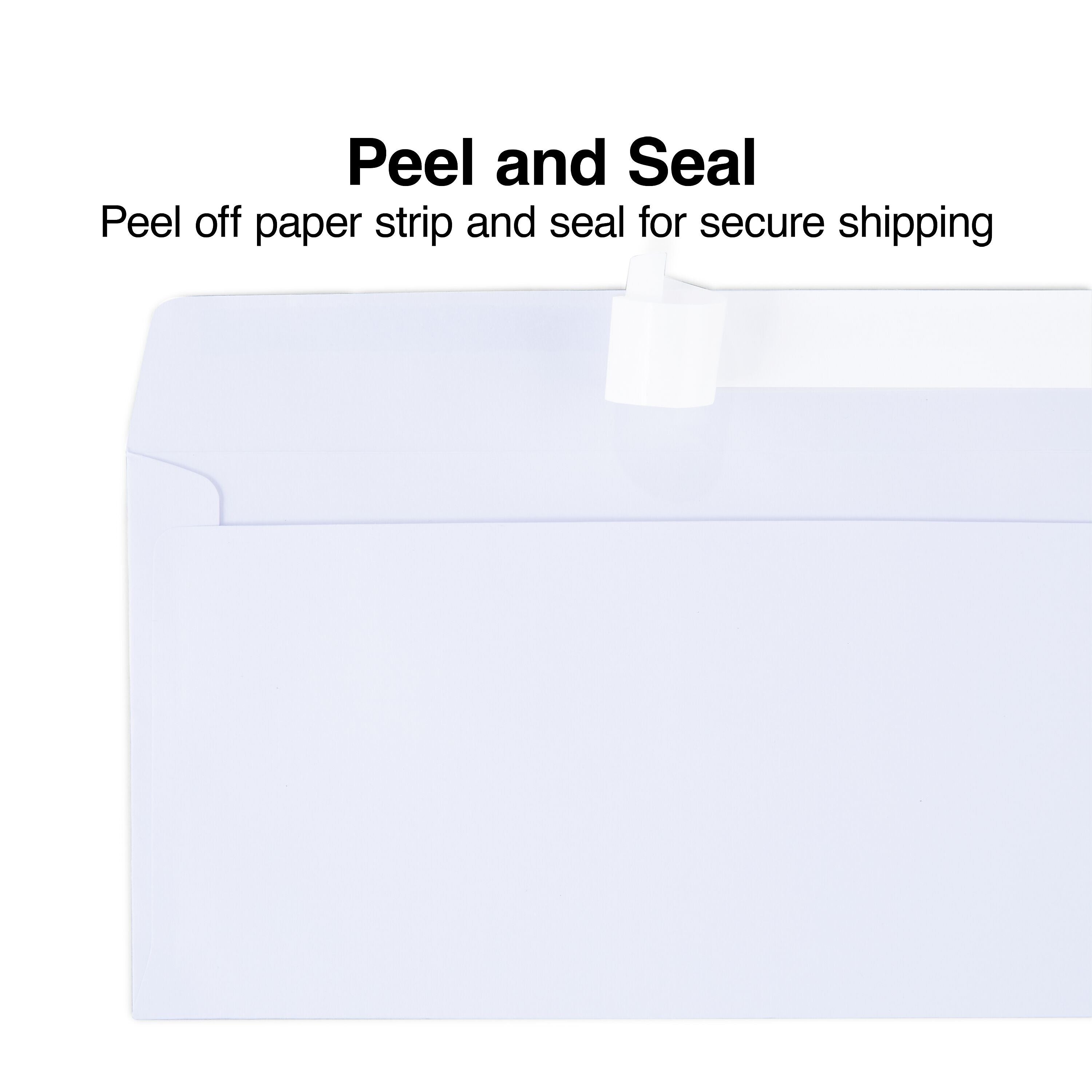 Staples EasyClose #10 Business Envelopes, 4 1/8