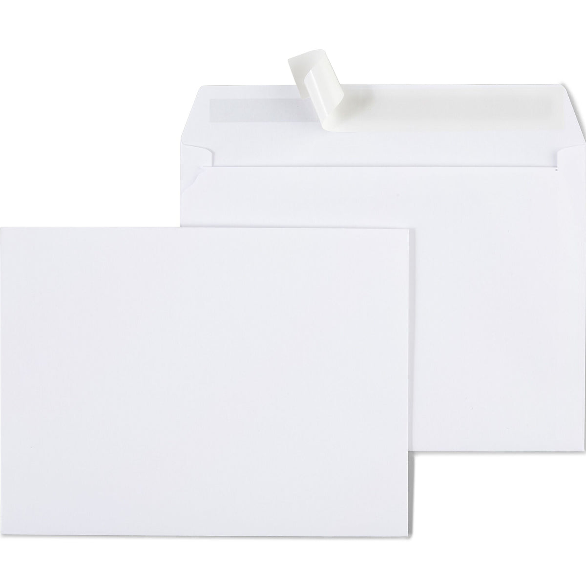 Staples EasyClose Booklet Envelopes, 12"L x 9"H, White, 100/Box