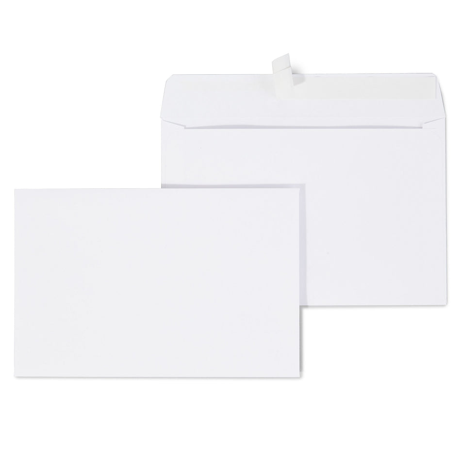 Staples EasyClose Booklet Envelopes, 6" x 9", White, 250/Box