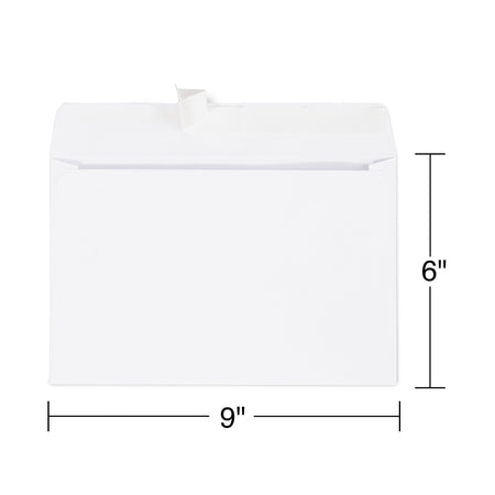 Staples EasyClose Booklet Envelopes, 6" x 9", White, 250/Box