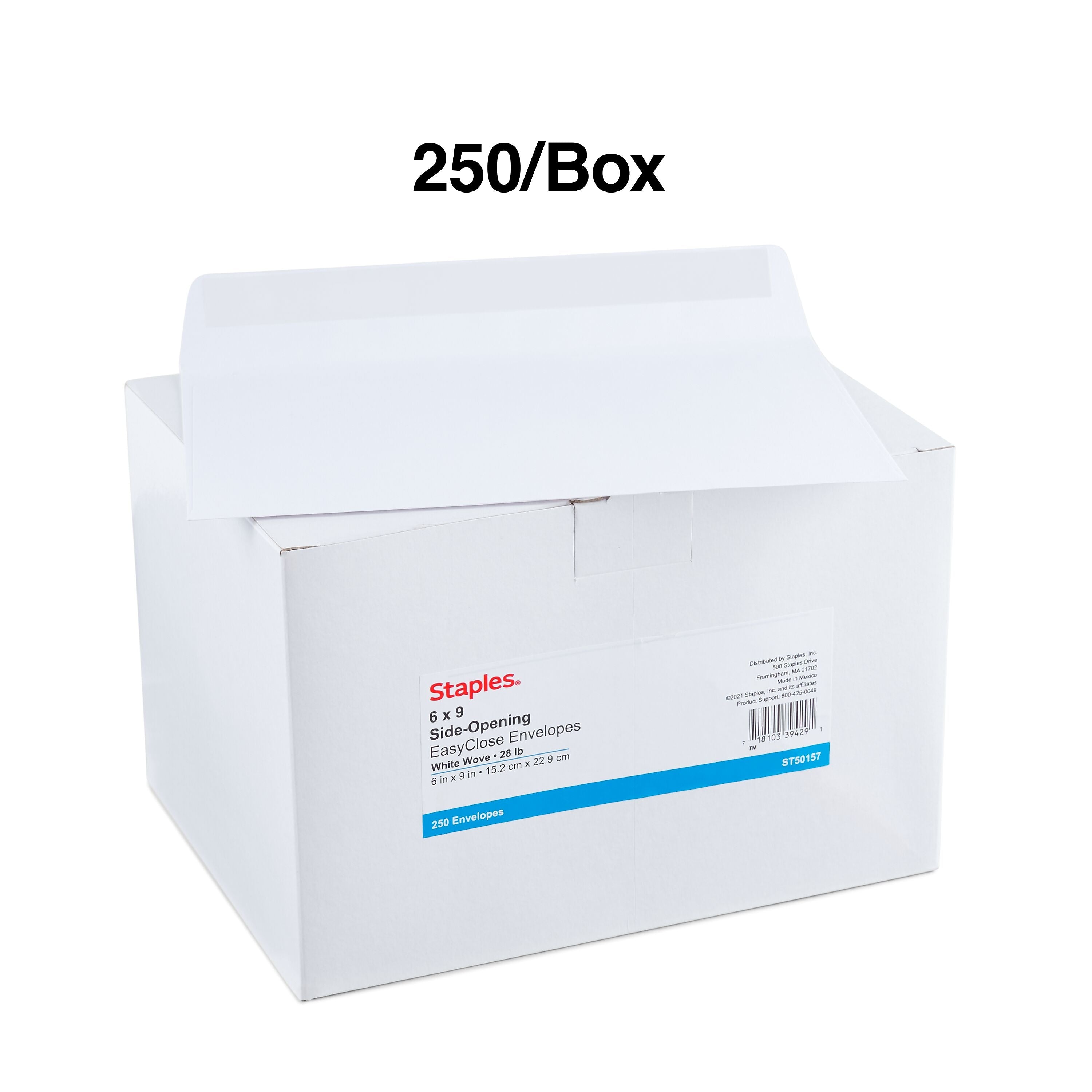 Staples EasyClose Booklet Envelopes, 6