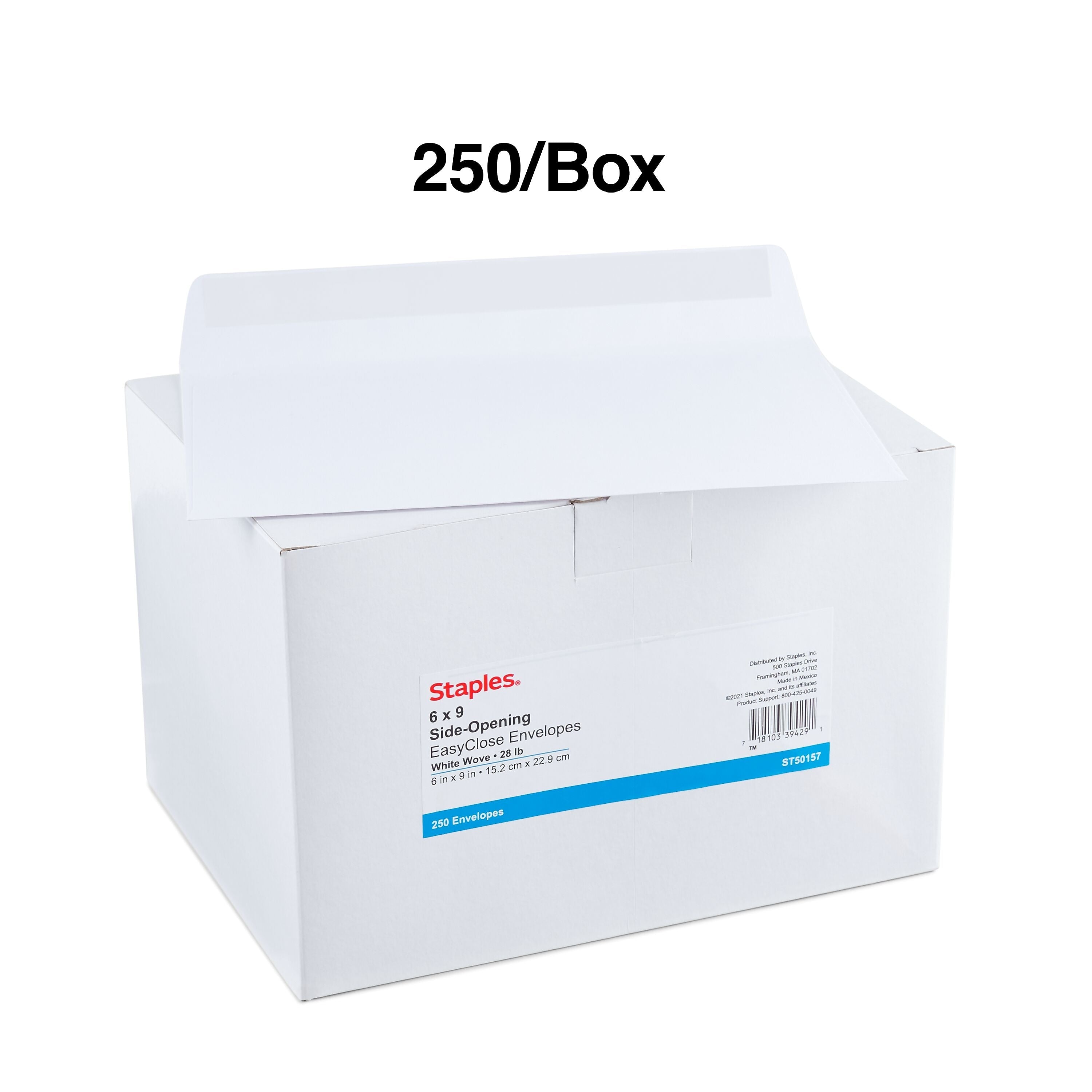 Staples EasyClose Booklet Envelopes, 6