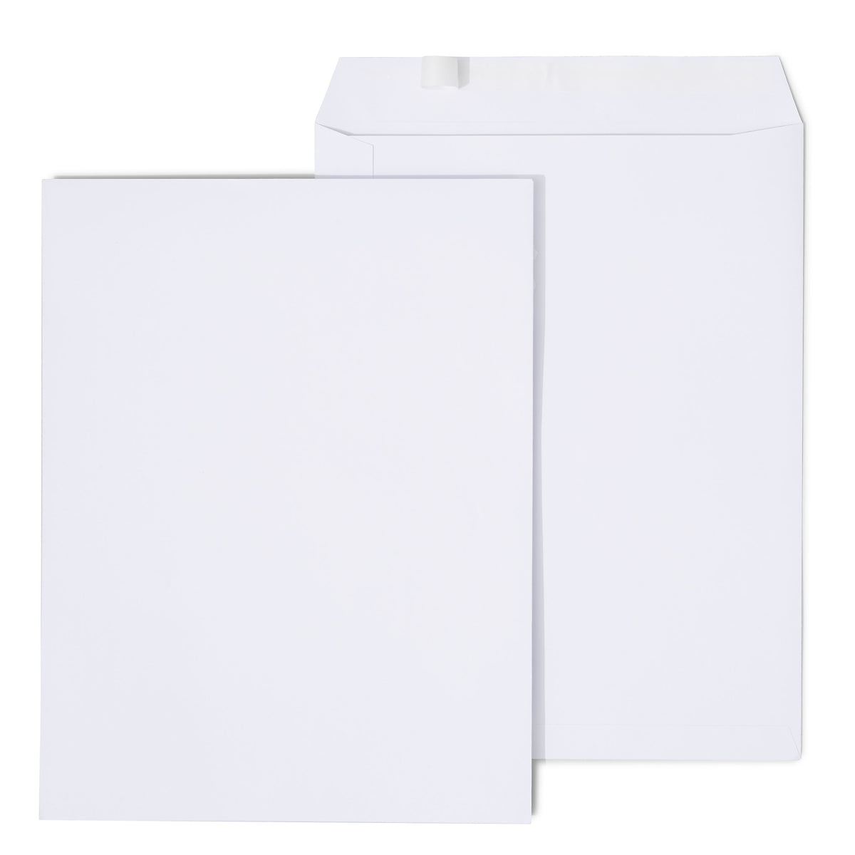 Staples EasyClose Catalog Envelopes, 10"L x 13"H, White, 100/Box