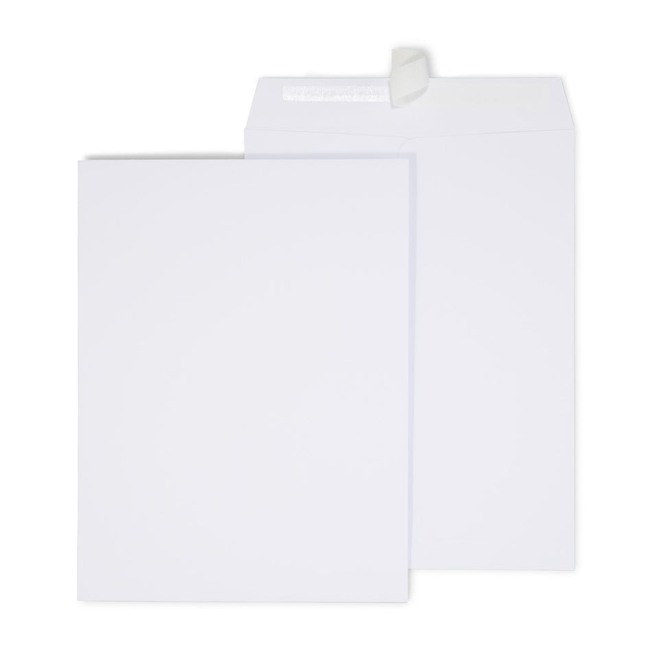 Staples EasyClose Catalog Envelopes, 9"L x 12"H, White, 250/Box