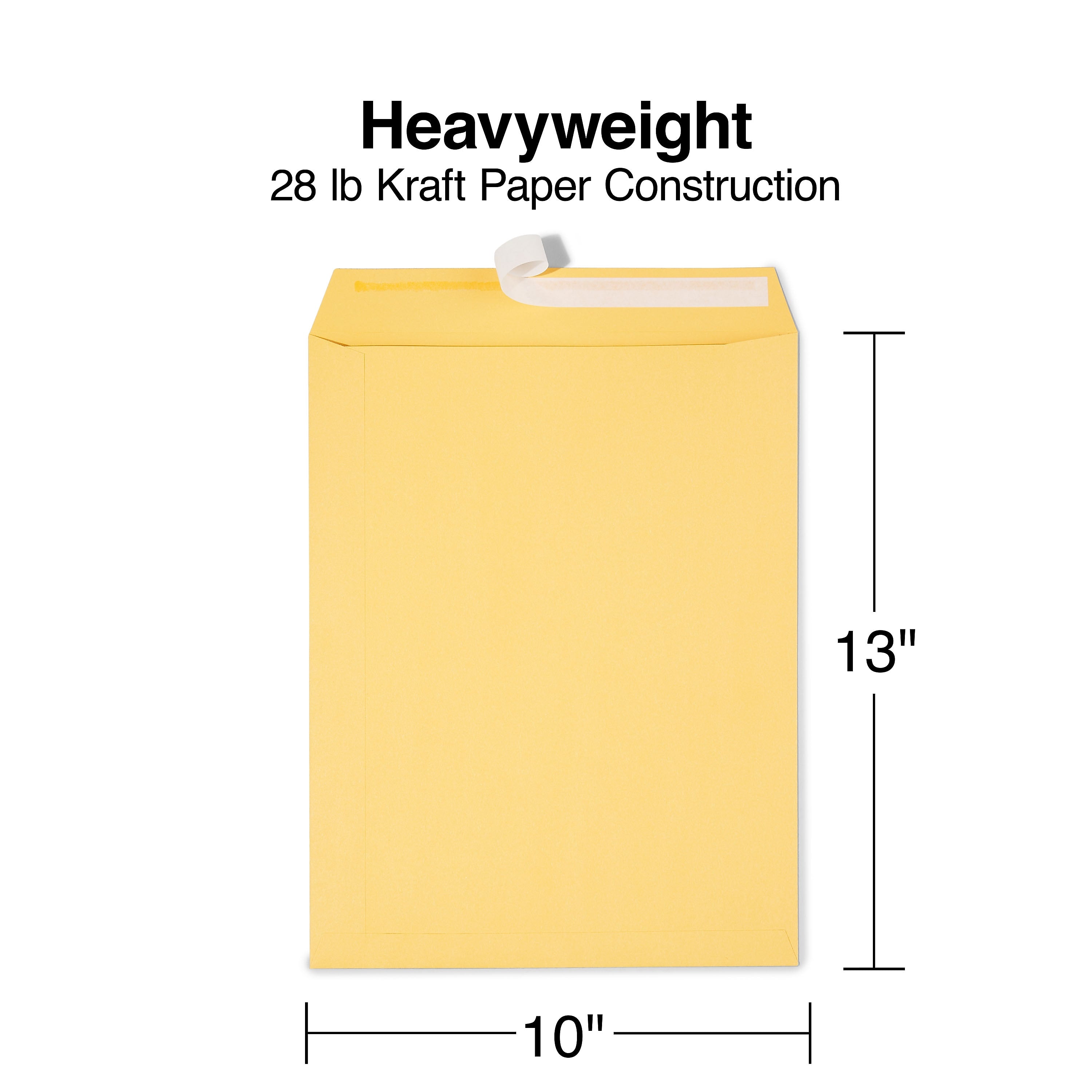 Staples EasyClose Kraft Catalog Envelopes, 10