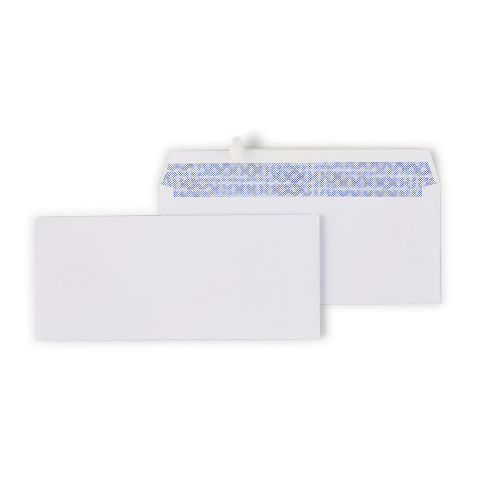 Staples EasyClose Security Tinted #10 Business Envelopes, 4 1/8" x 9 1/2", White, 500/Box