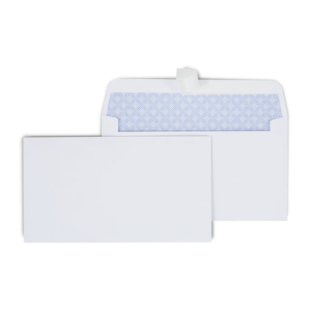 Staples EasyClose Security Tinted #6 3/4 Business Envelopes, 3 5/8" x 6 1/2", White, 100/Box