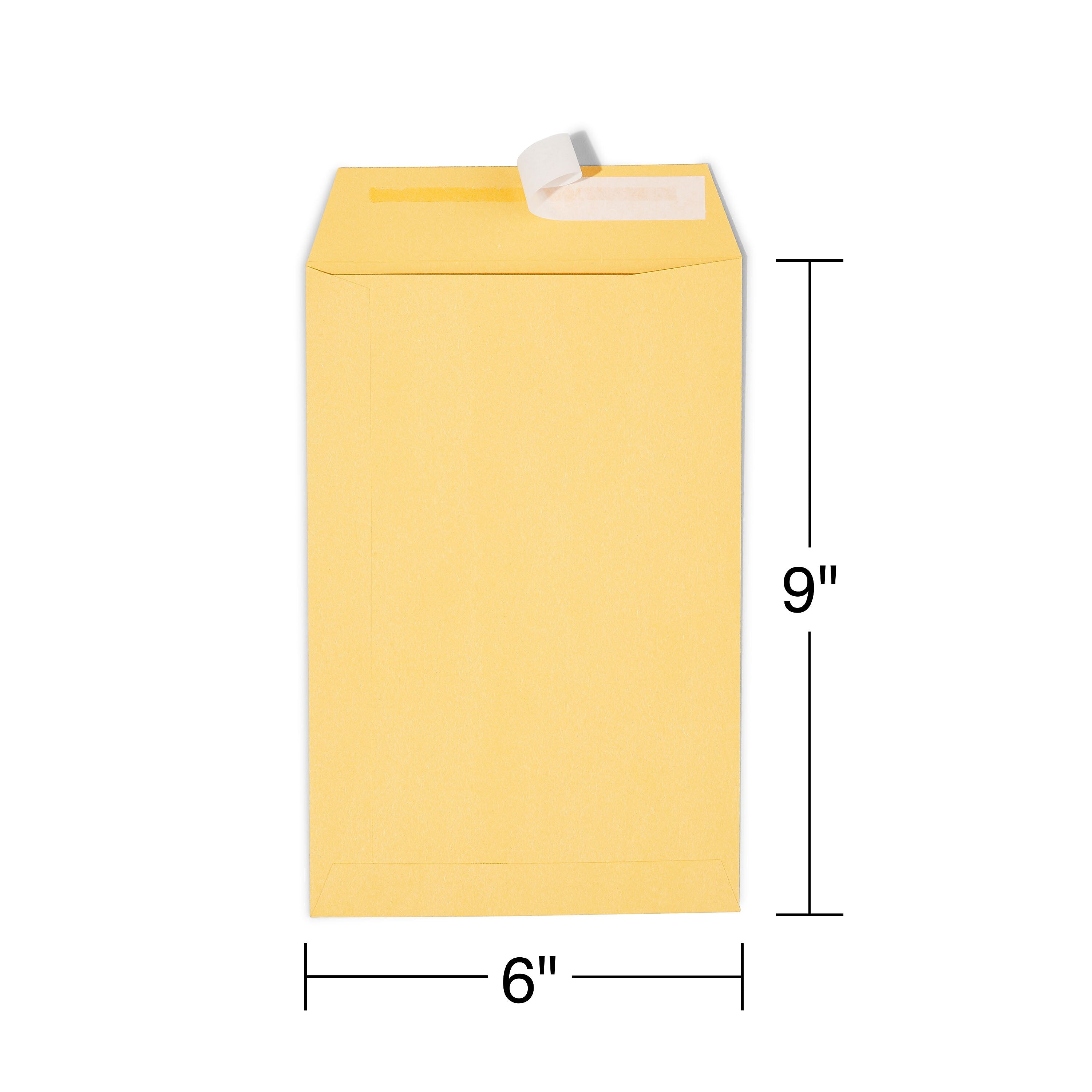 Staples EasyClose Self Seal #1 Kraft Catalog Envelope, 6