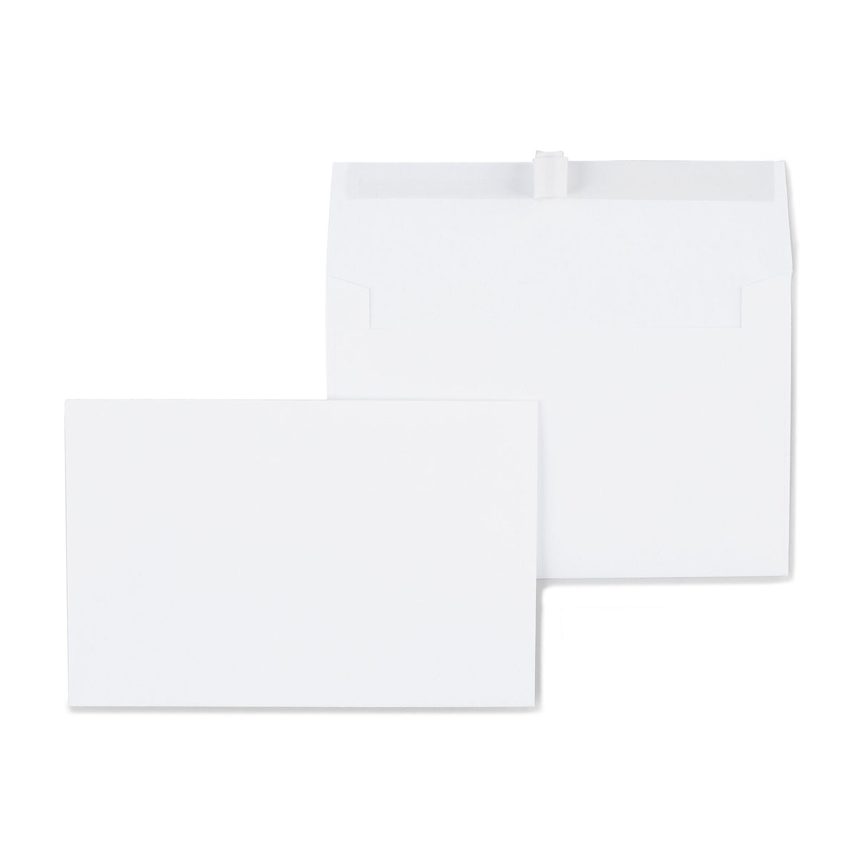 Staples EasyClose Self Seal Greeting Card Envelopes, 5.75" x 8.75", White Wove, 100/Box