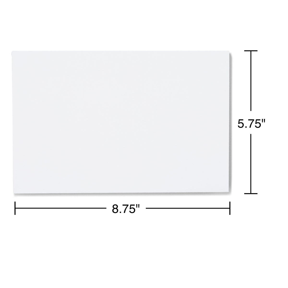 Staples EasyClose Self Seal Greeting Card Envelopes, 5.75" x 8.75", White Wove, 100/Box