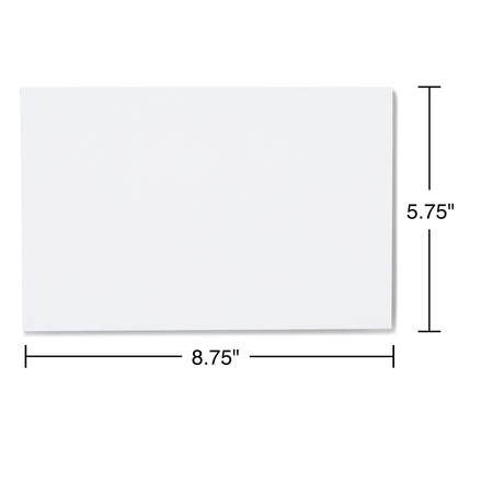 Staples EasyClose Self Seal Greeting Card Envelopes, 5.75" x 8.75", White Wove, 100/Box