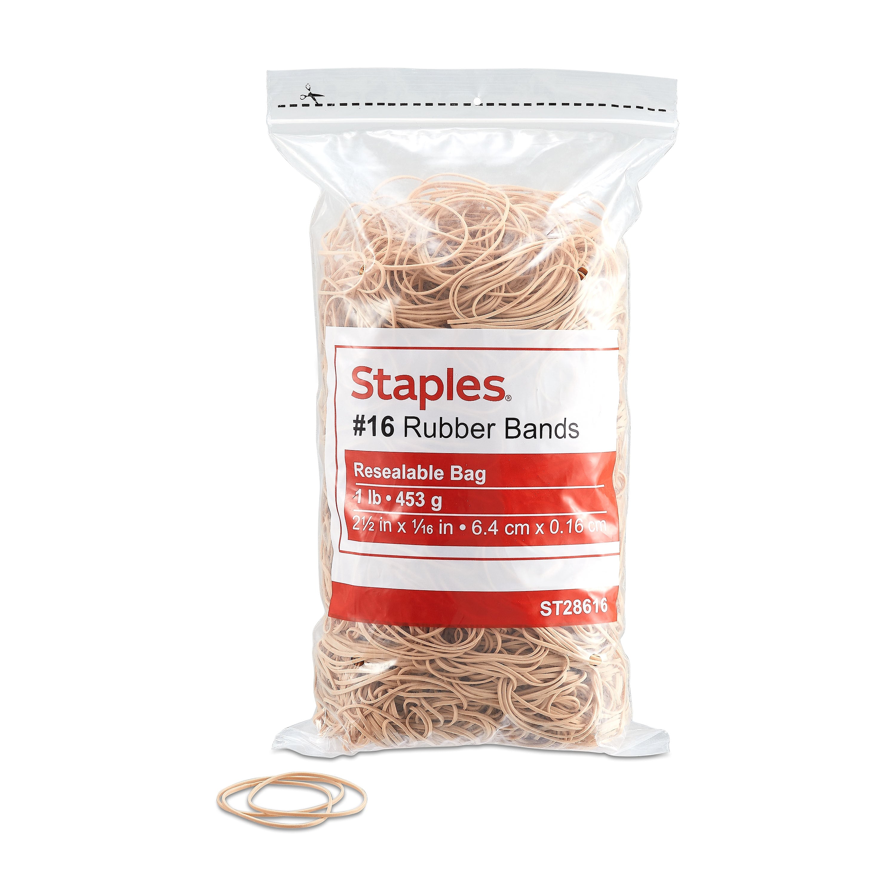 Staples Economy #16 Rubber Bands, 2000/Pack