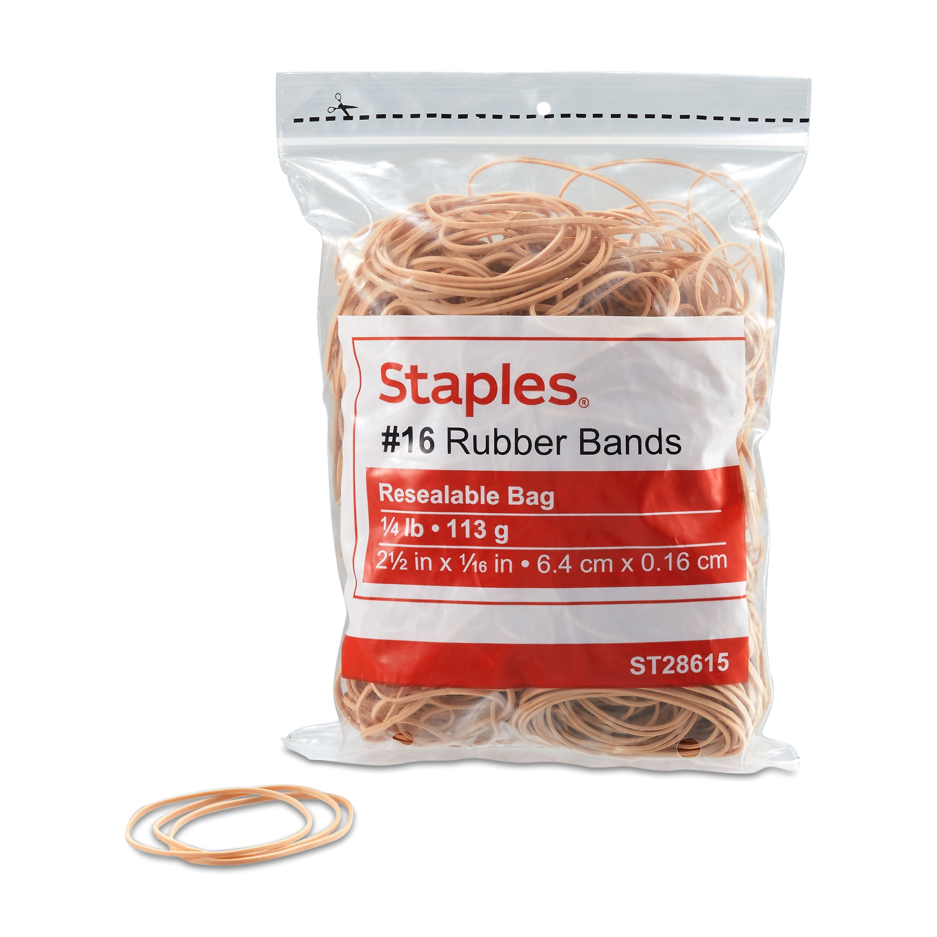 Staples Economy #16 Rubber Bands, 500/Pack