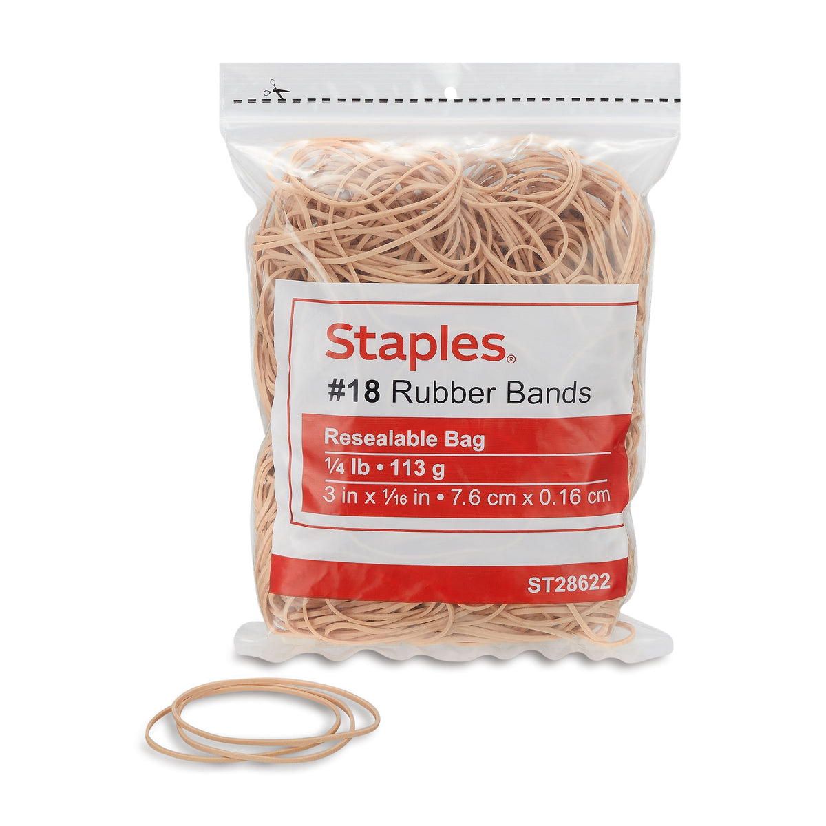 Staples Economy #18 Rubber Bands, 460/Pack