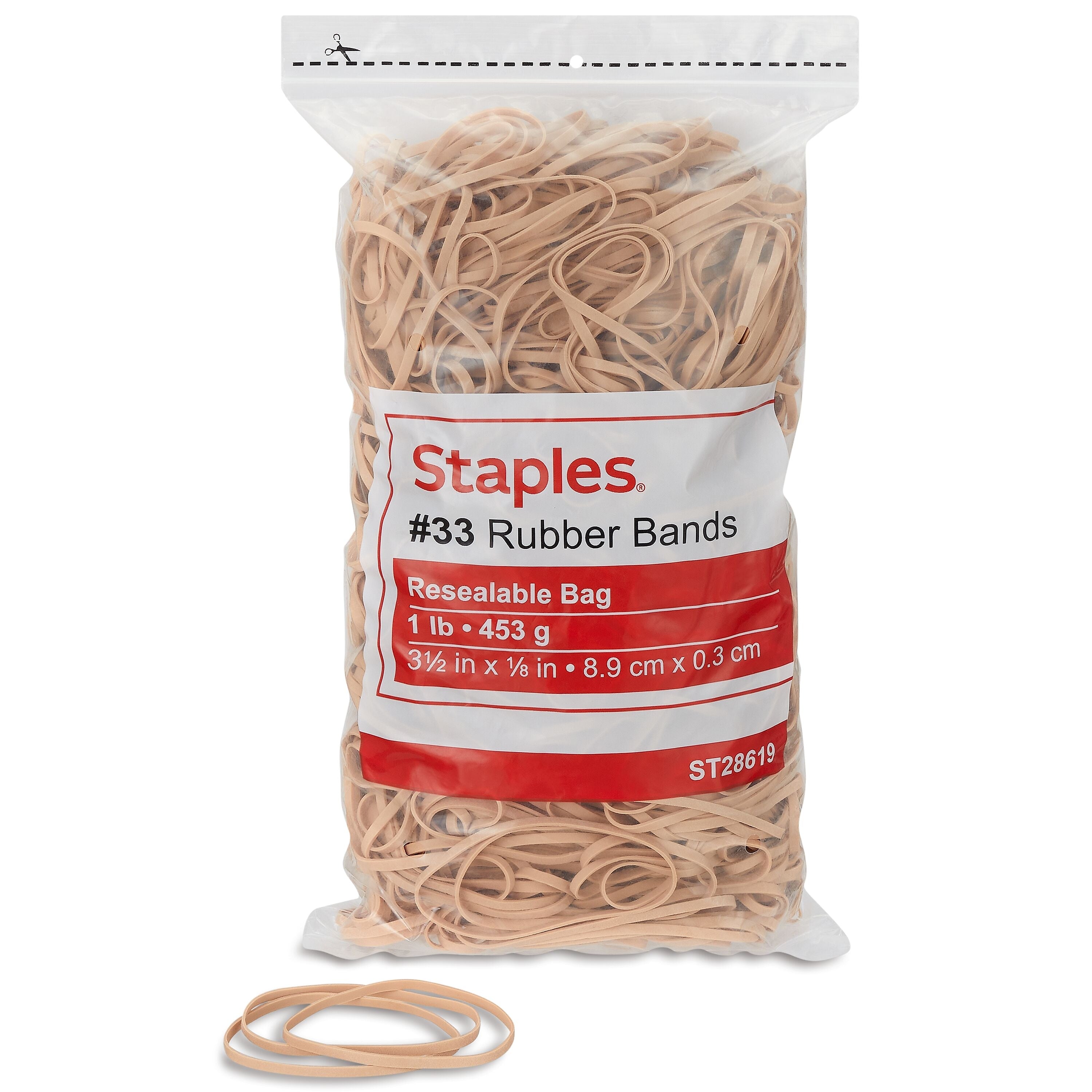Staples Economy #33 Rubber Bands, 820/Pack