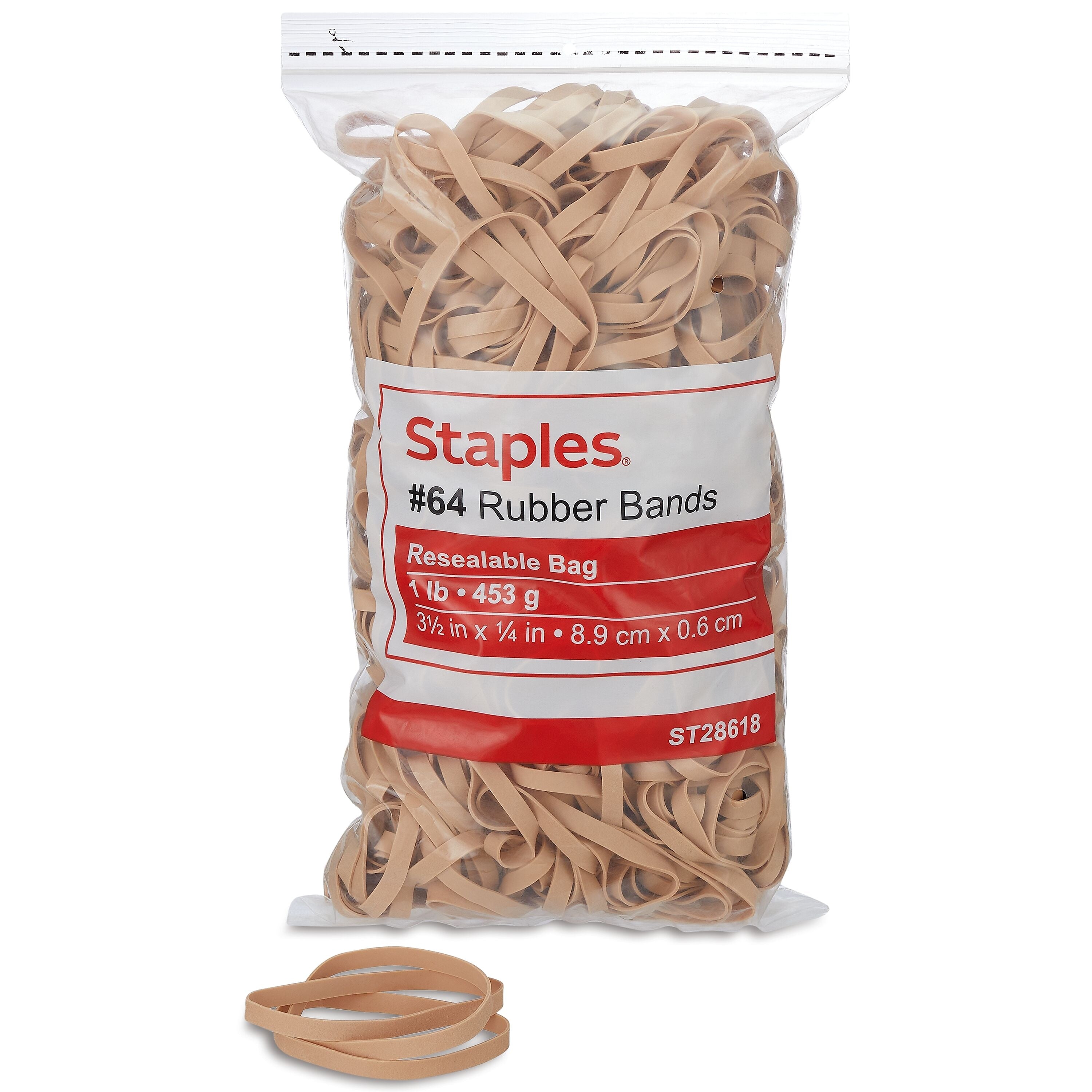 Staples Economy #64 Rubber Bands, 380/Pack