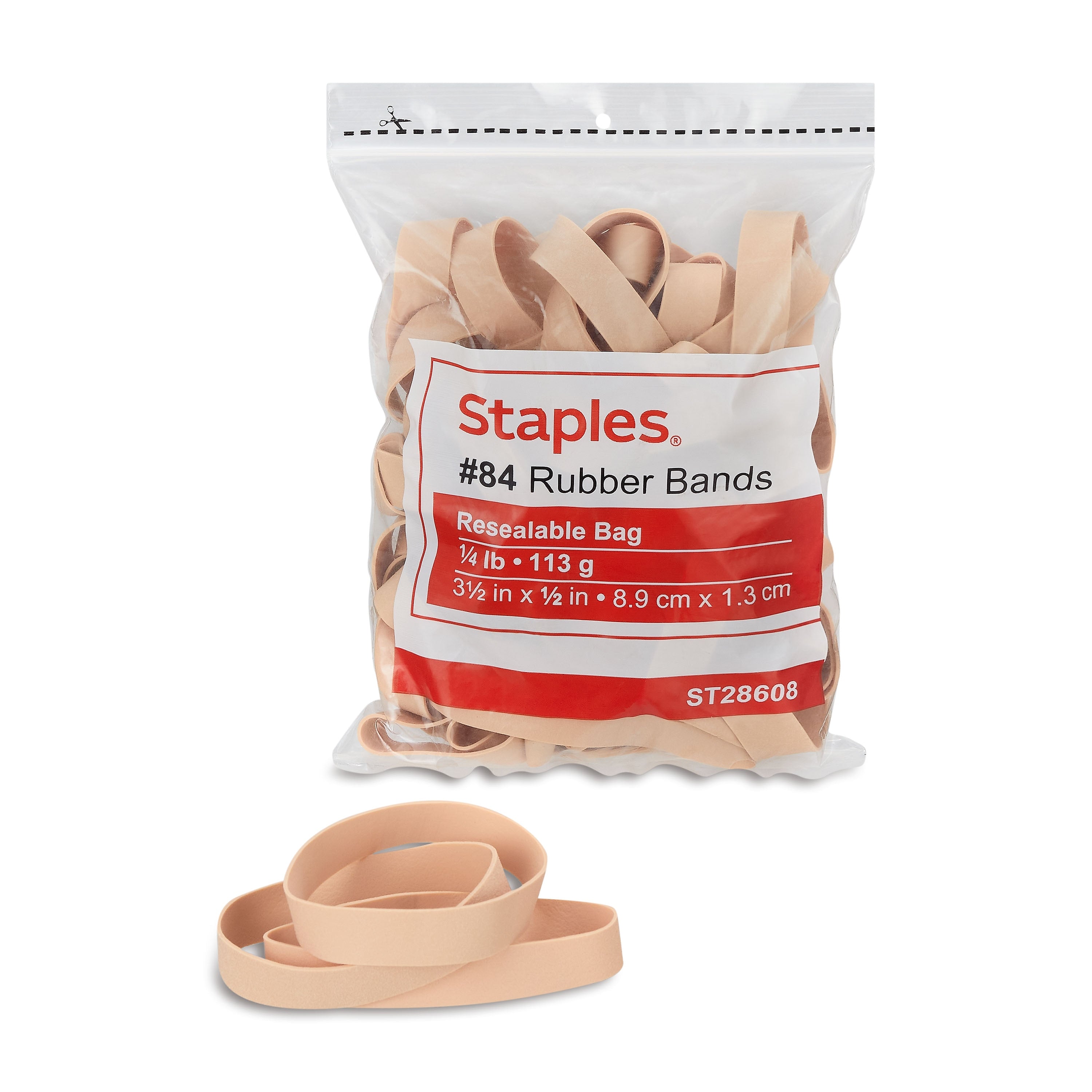 Staples Economy #84 Rubber Bands, 45/Pack