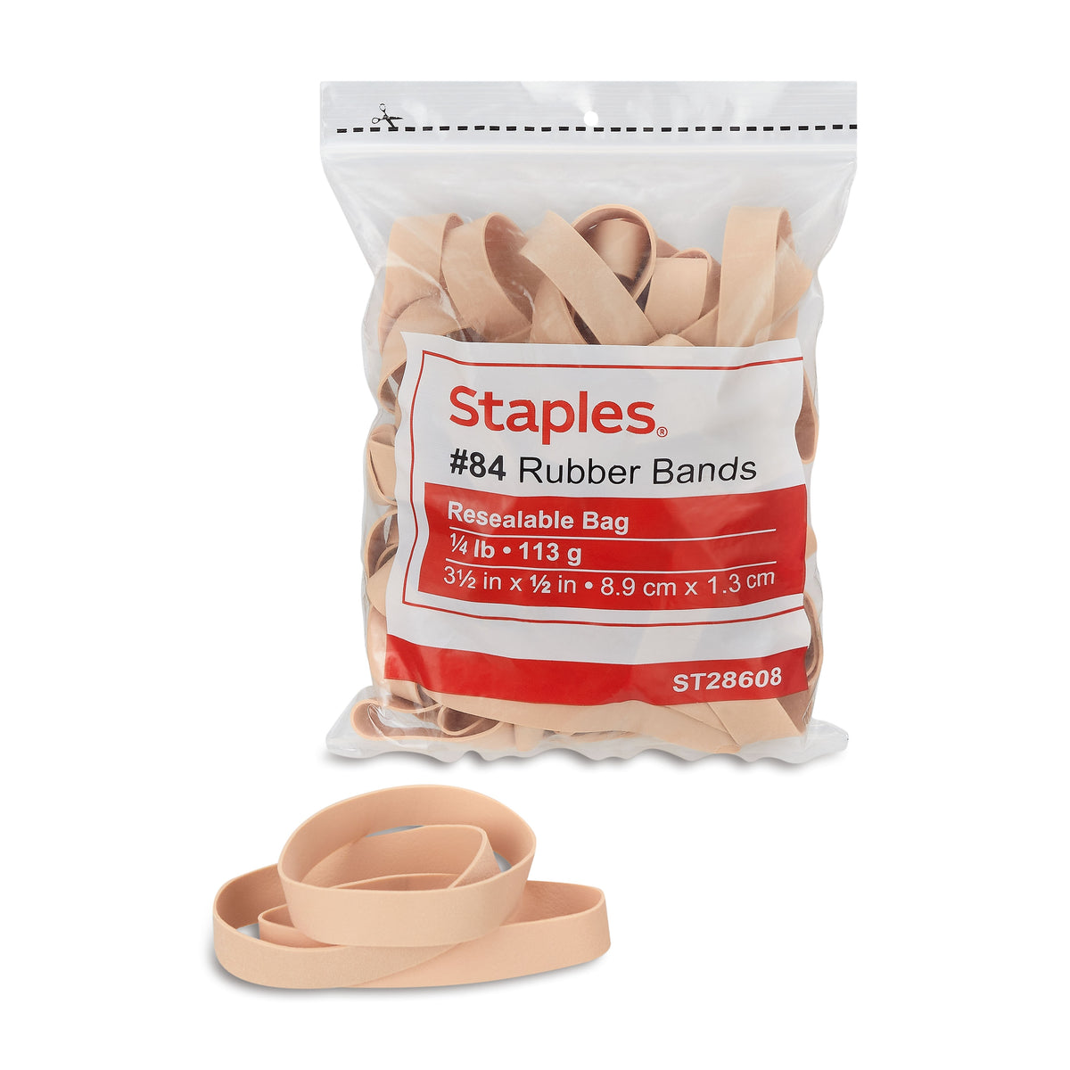 Staples Economy #84 Rubber Bands, 45/Pack