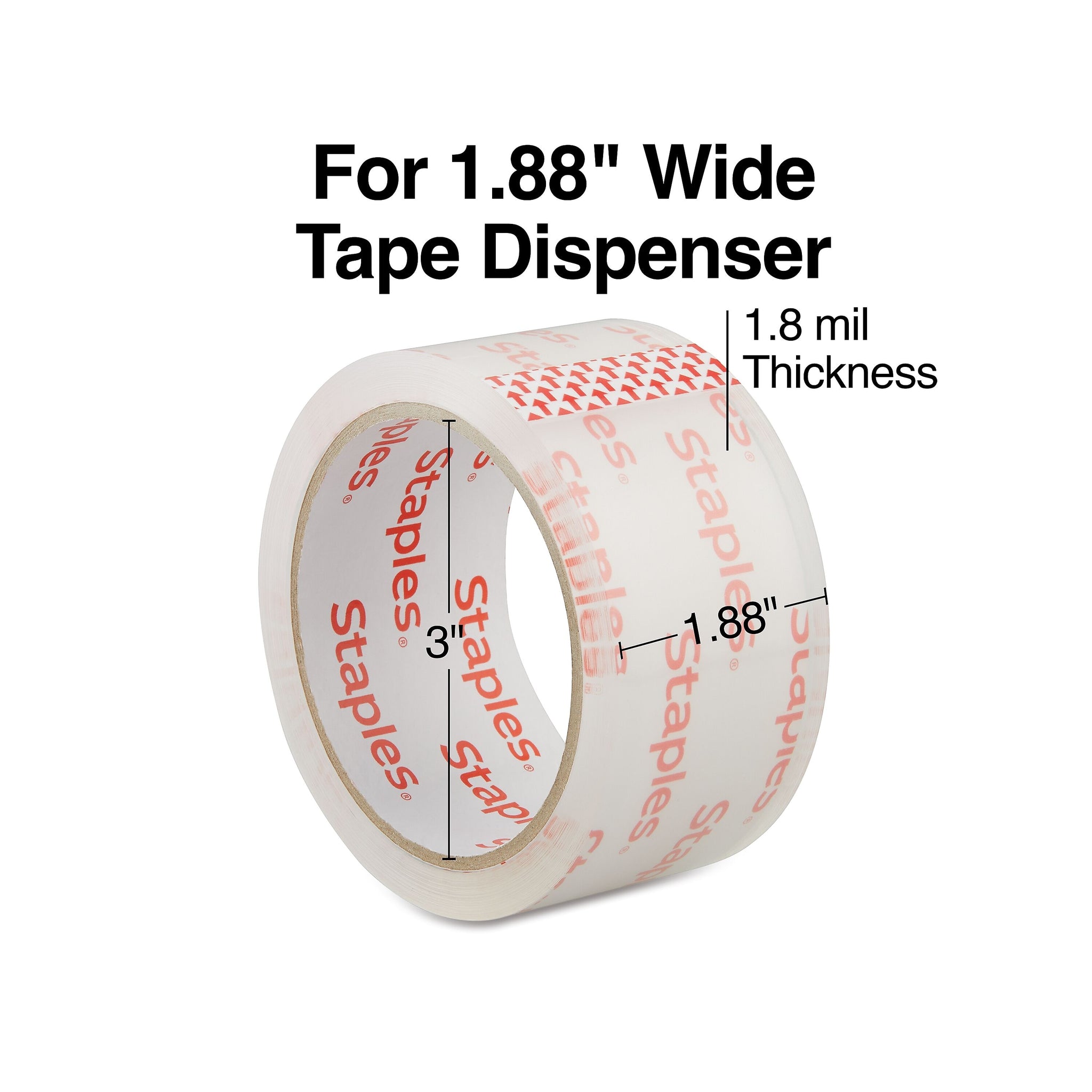 Staples Economy Grade Packaging Tape, 1.89