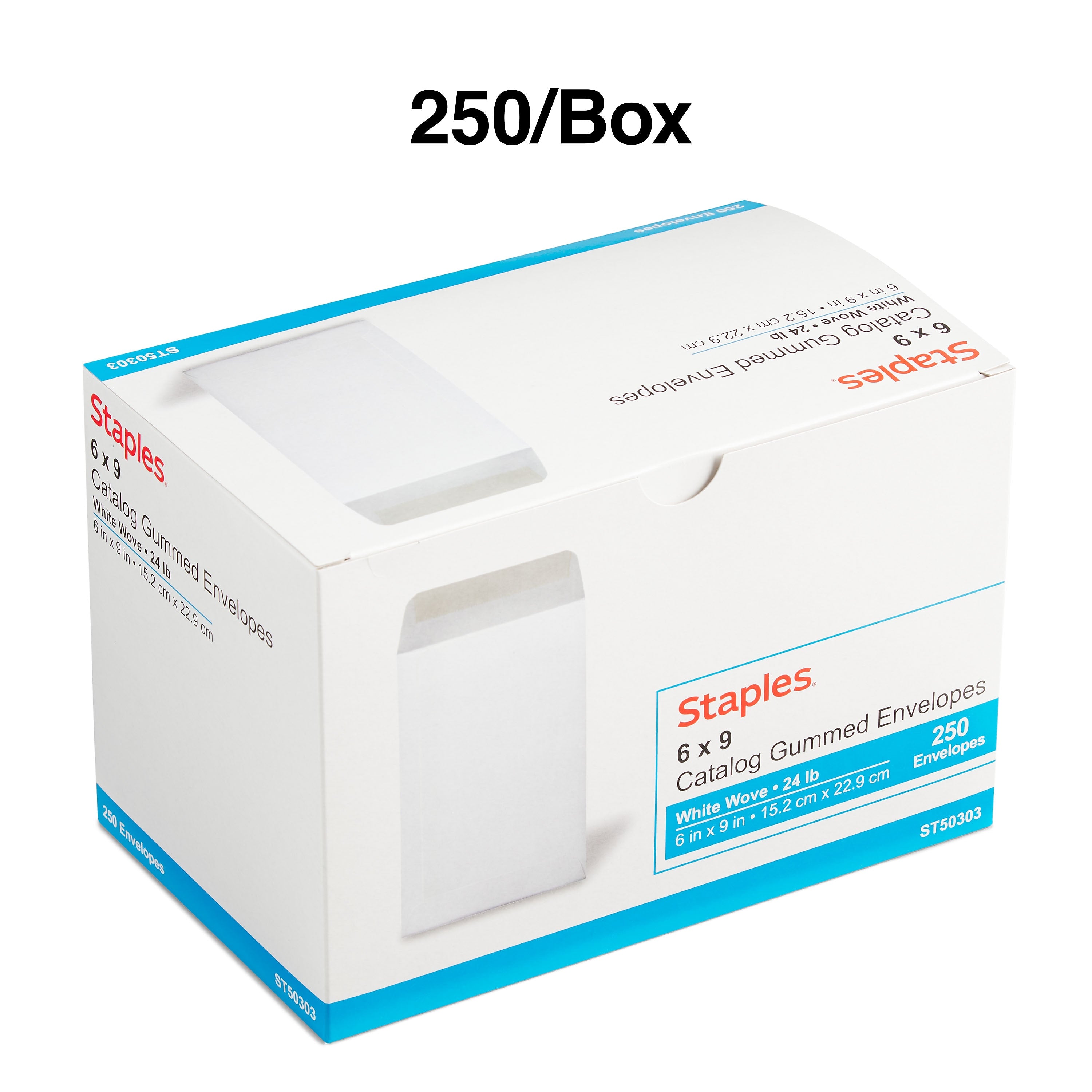 Staples Economy Gummed Catalog Envelopes, 6