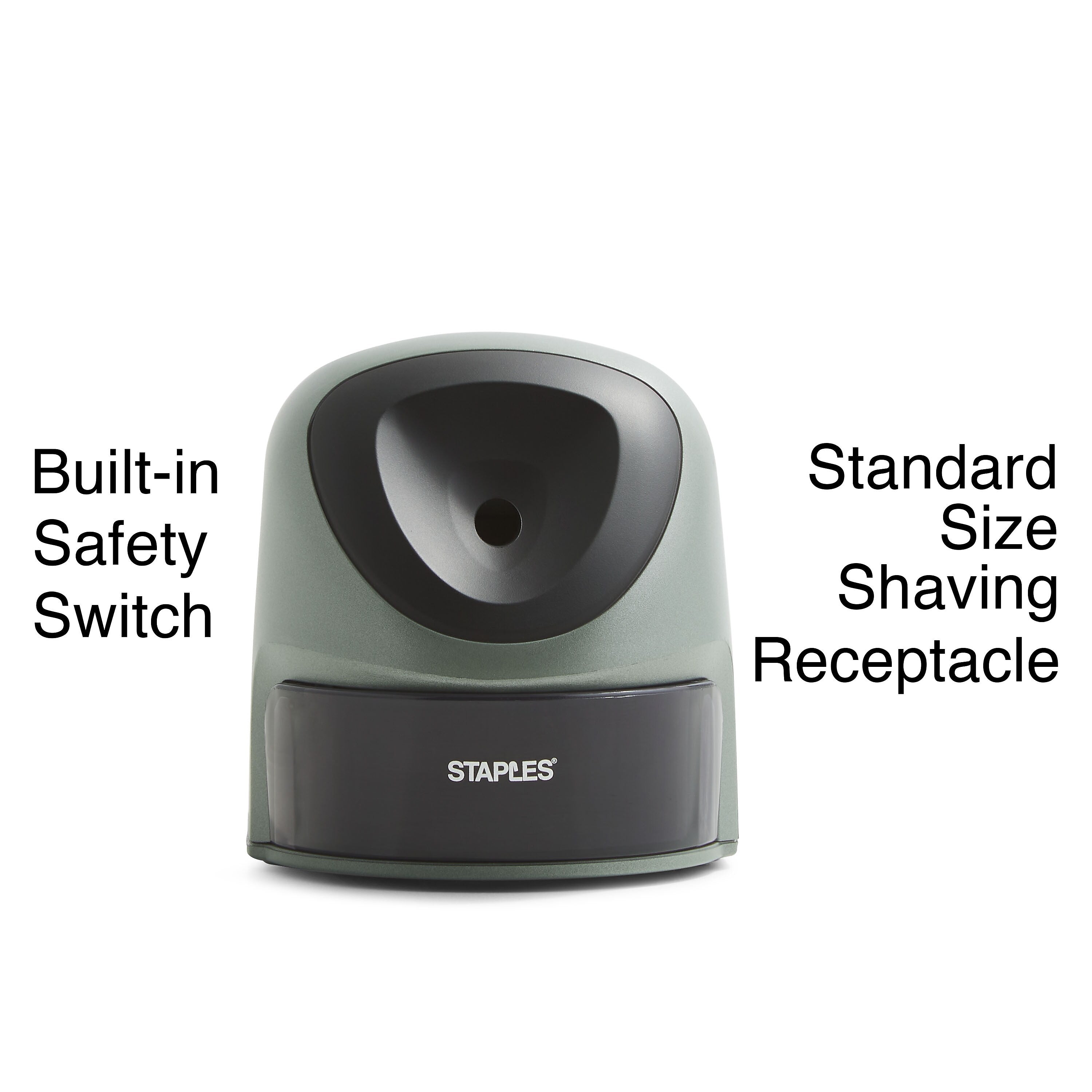 Staples® Electric Pencil Sharpener, Gray/Silver