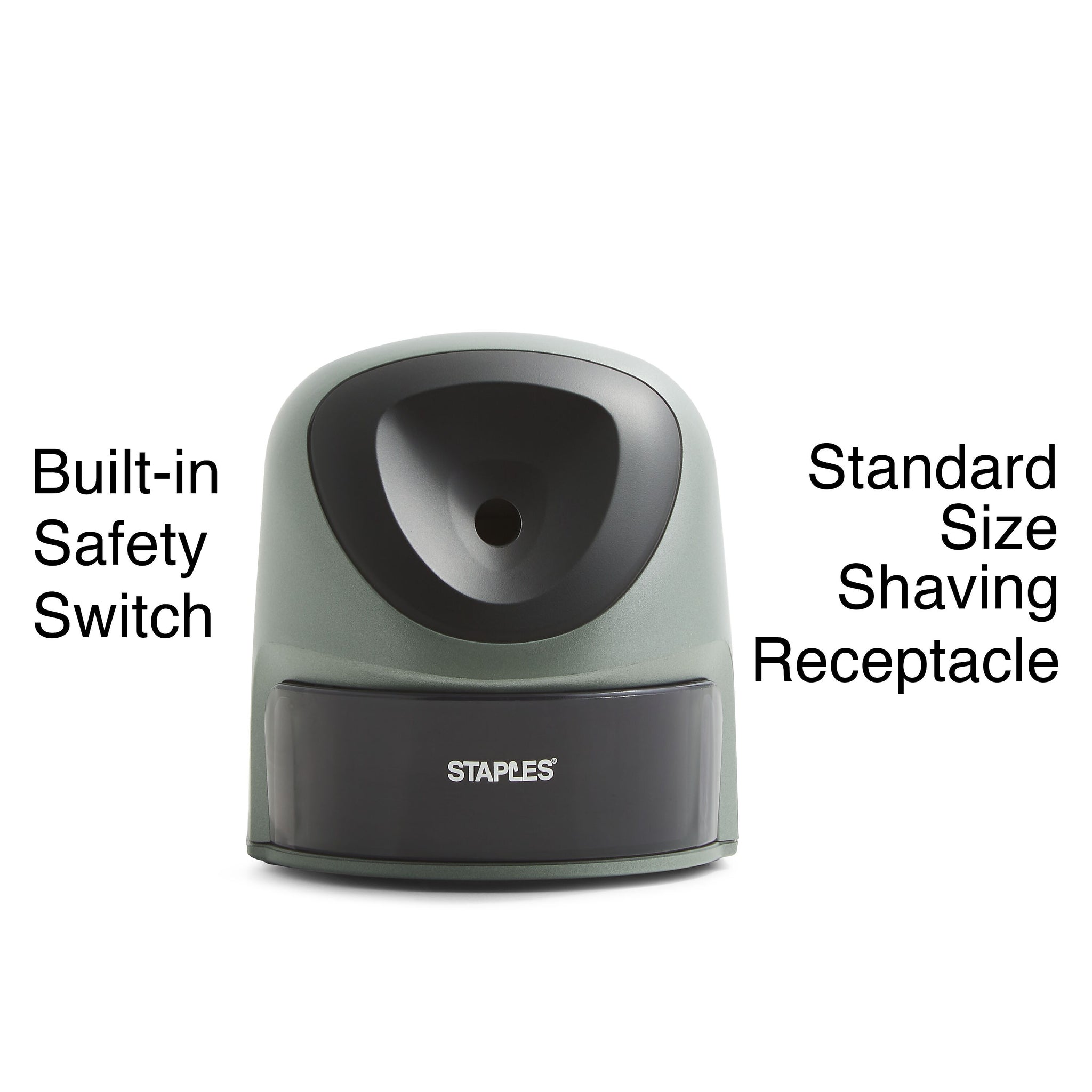 Staples® Electric Pencil Sharpener, Gray/Silver