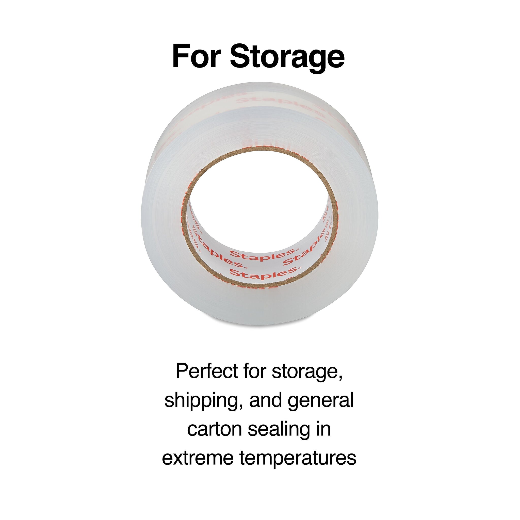 Staples® Extra-Long Moving and Storage Packing Tape, 1.88