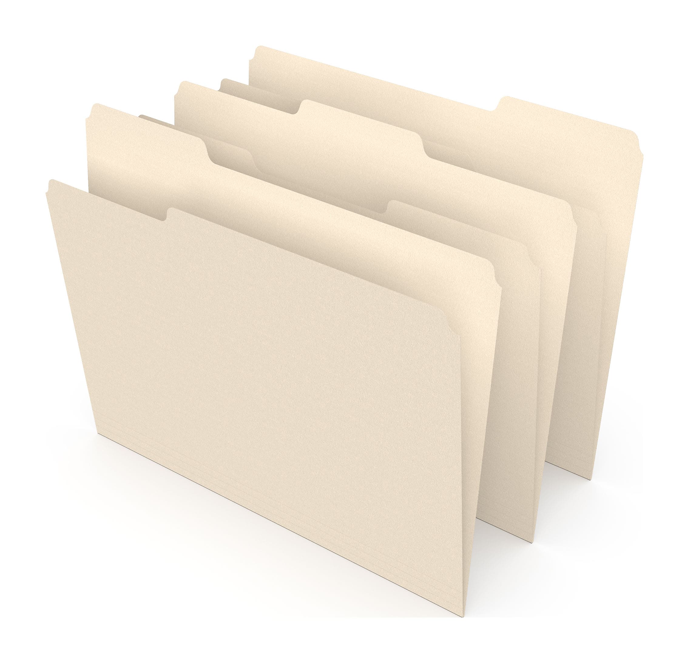 Staples® File Folder, 1/3-Cut Tab, Letter Size, Manila, 500/Carton