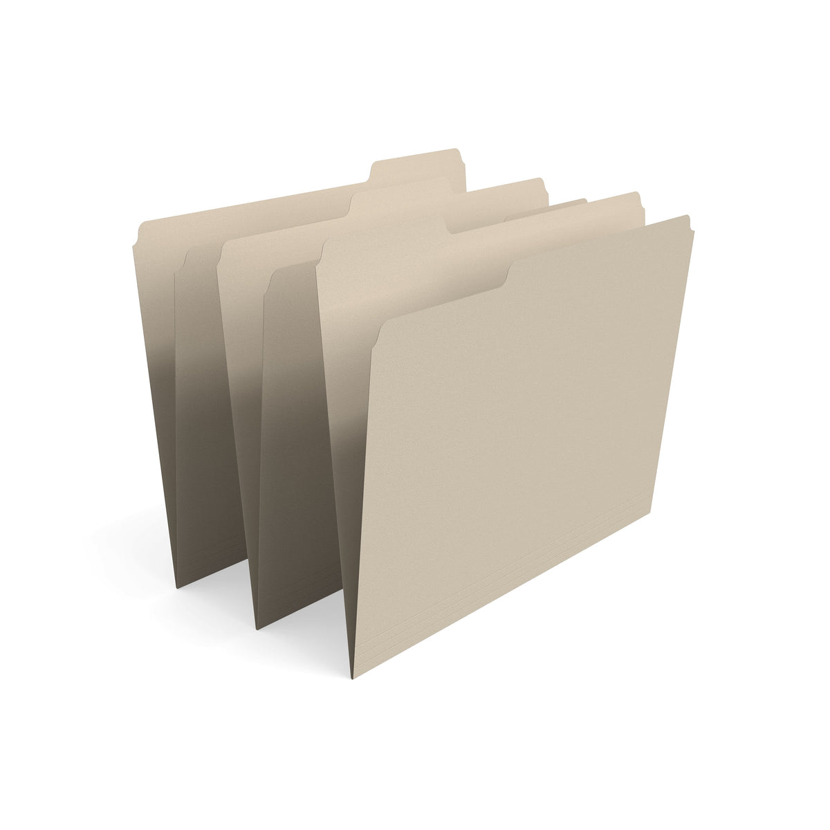 Staples® File Folder, 1/3-Cut Tab, Letter Size, Manila, 500/Carton