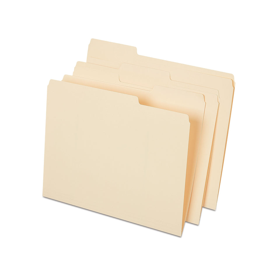 Staples® File Folder, 1/3-Cut Tab, Letter Size, Manila, 50/Pack