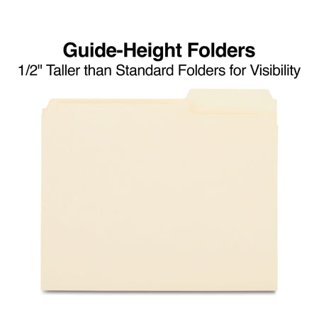 Staples File Folders, Letter Size, Manila, 100/Box