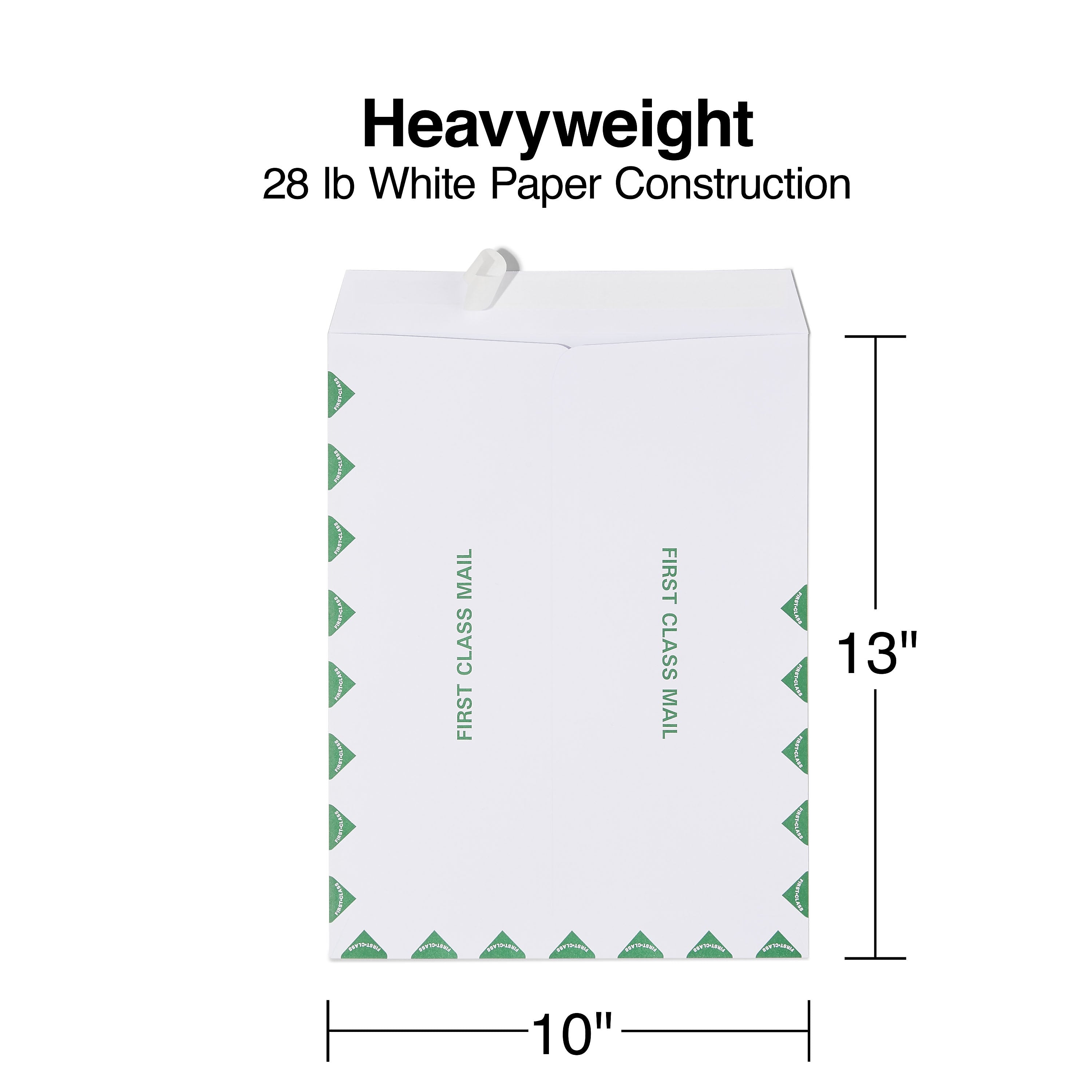 Staples First Class EasyClose Catalog Envelopes, 10