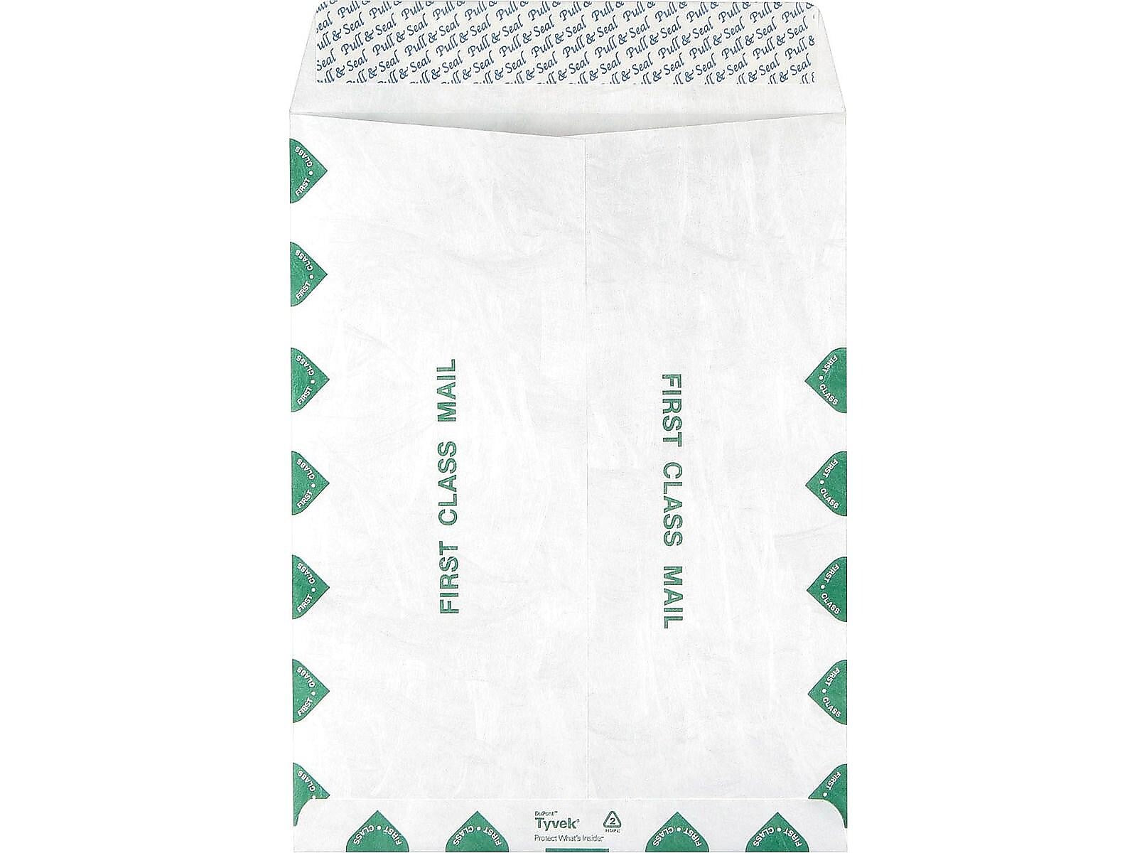 Staples First Class Tyvek EasyClose Catalog Envelopes, 9.5