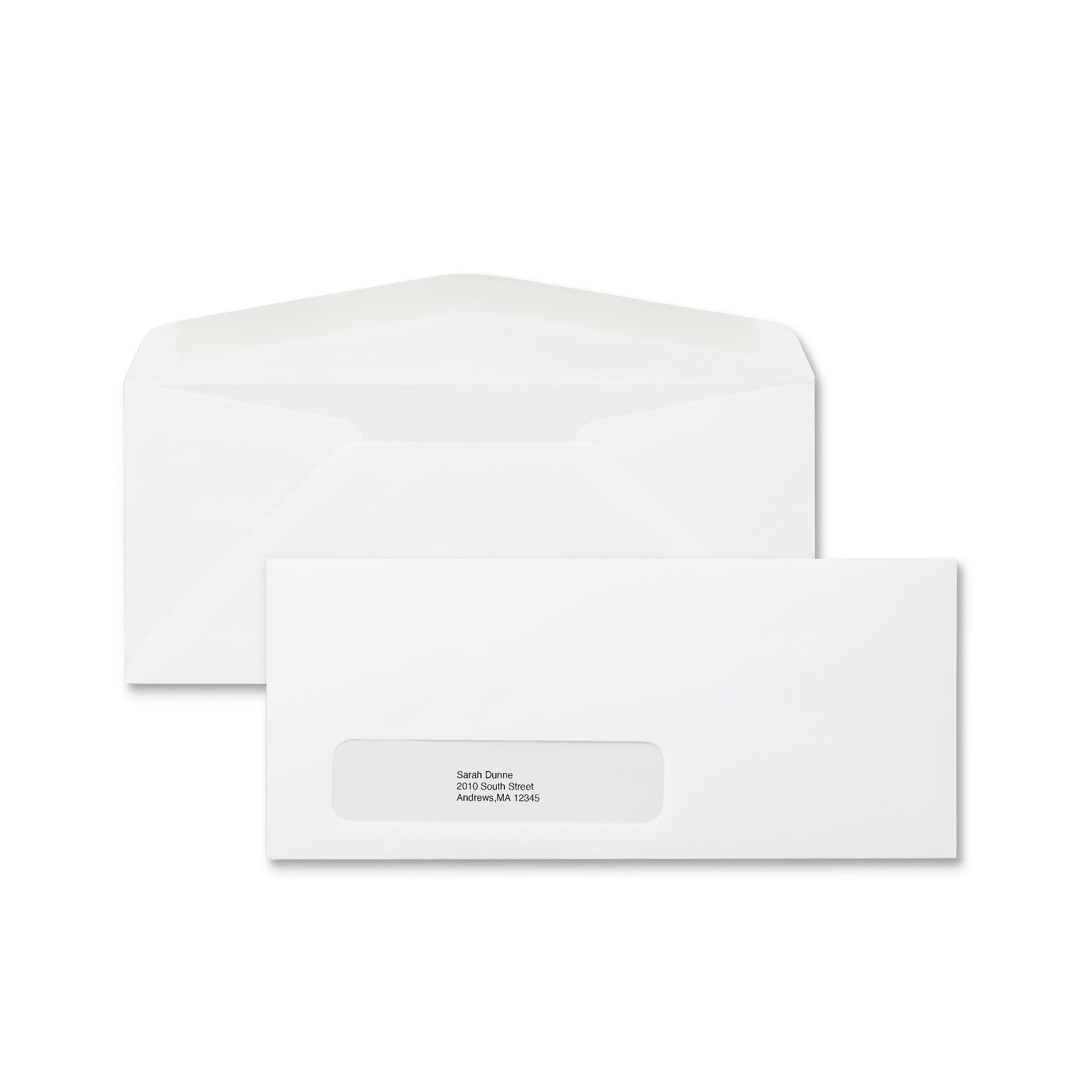 Staples Gummed #10 Business Envelope, 4 1/8